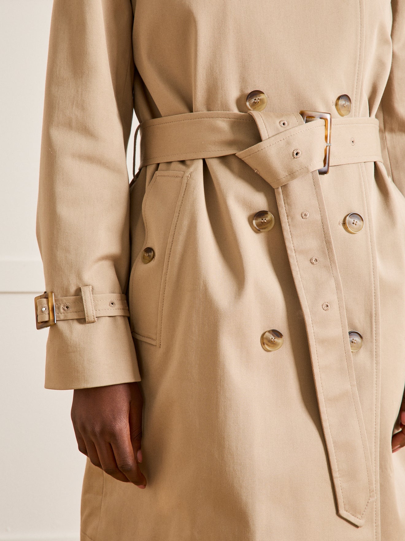 Langer Damen-Trenchcoat