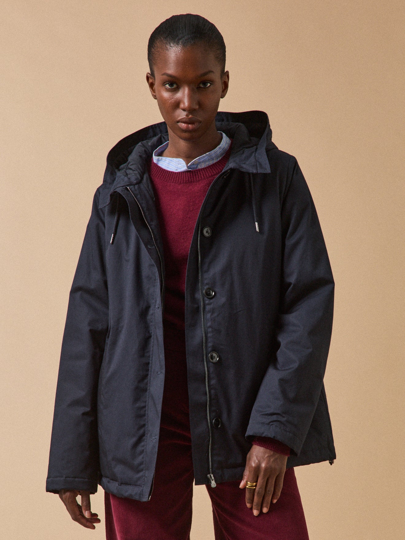 Geschmeidiger und wattierter Damen-Parka