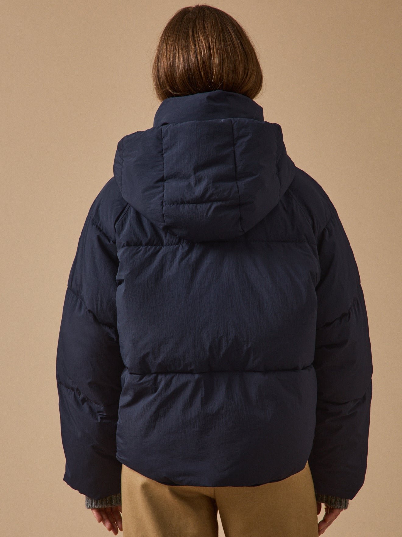 Wattierte Damen-Daunenjacke