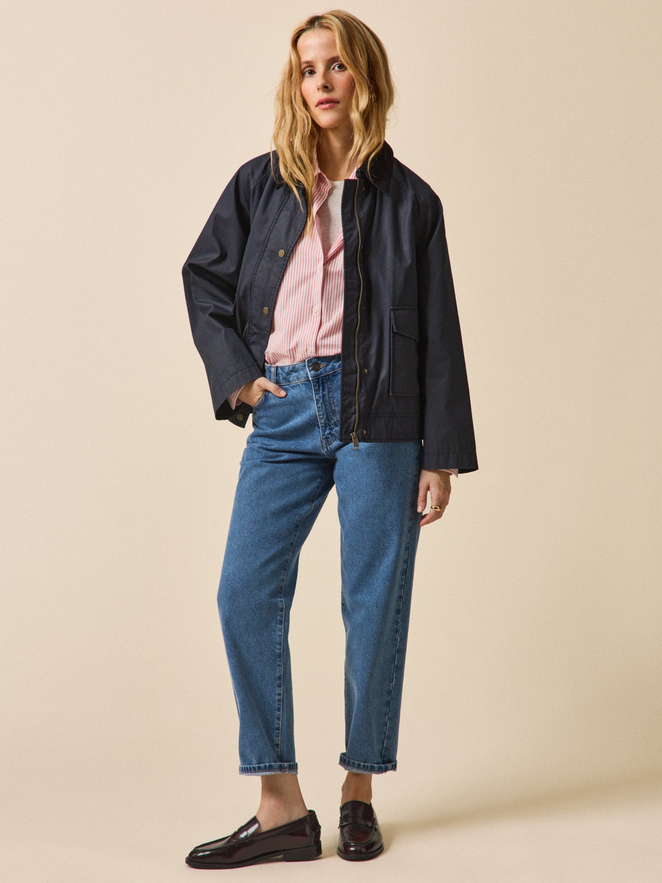 Beschichtete Damenjacke