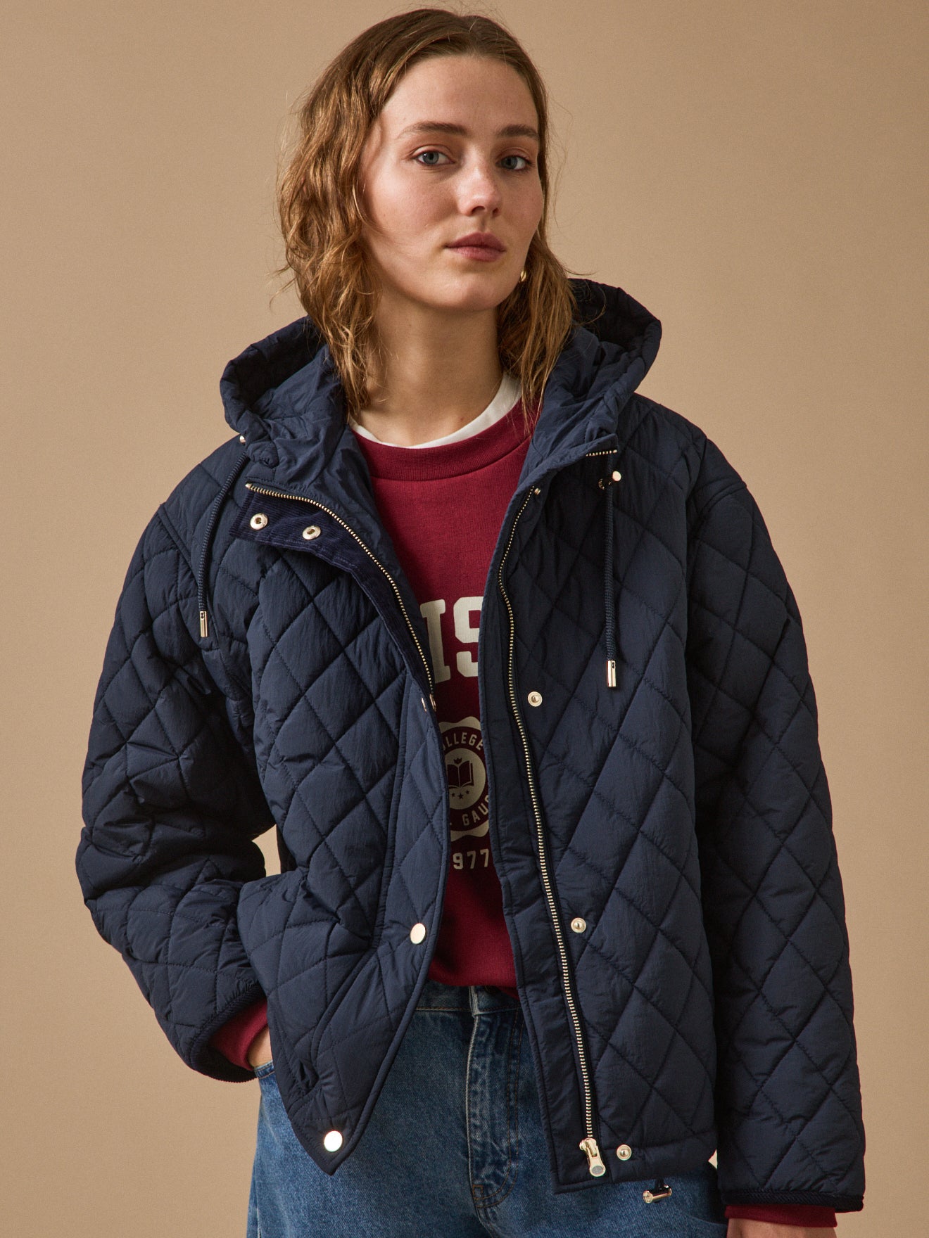 Wattierte Damenjacke