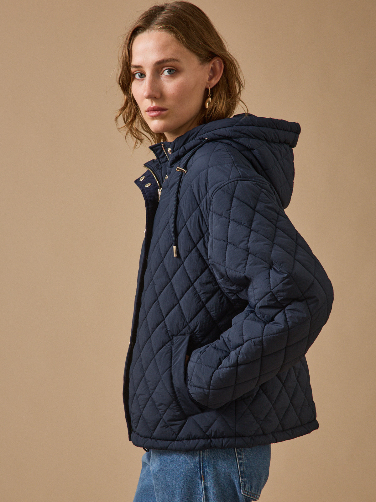 Wattierte Damenjacke