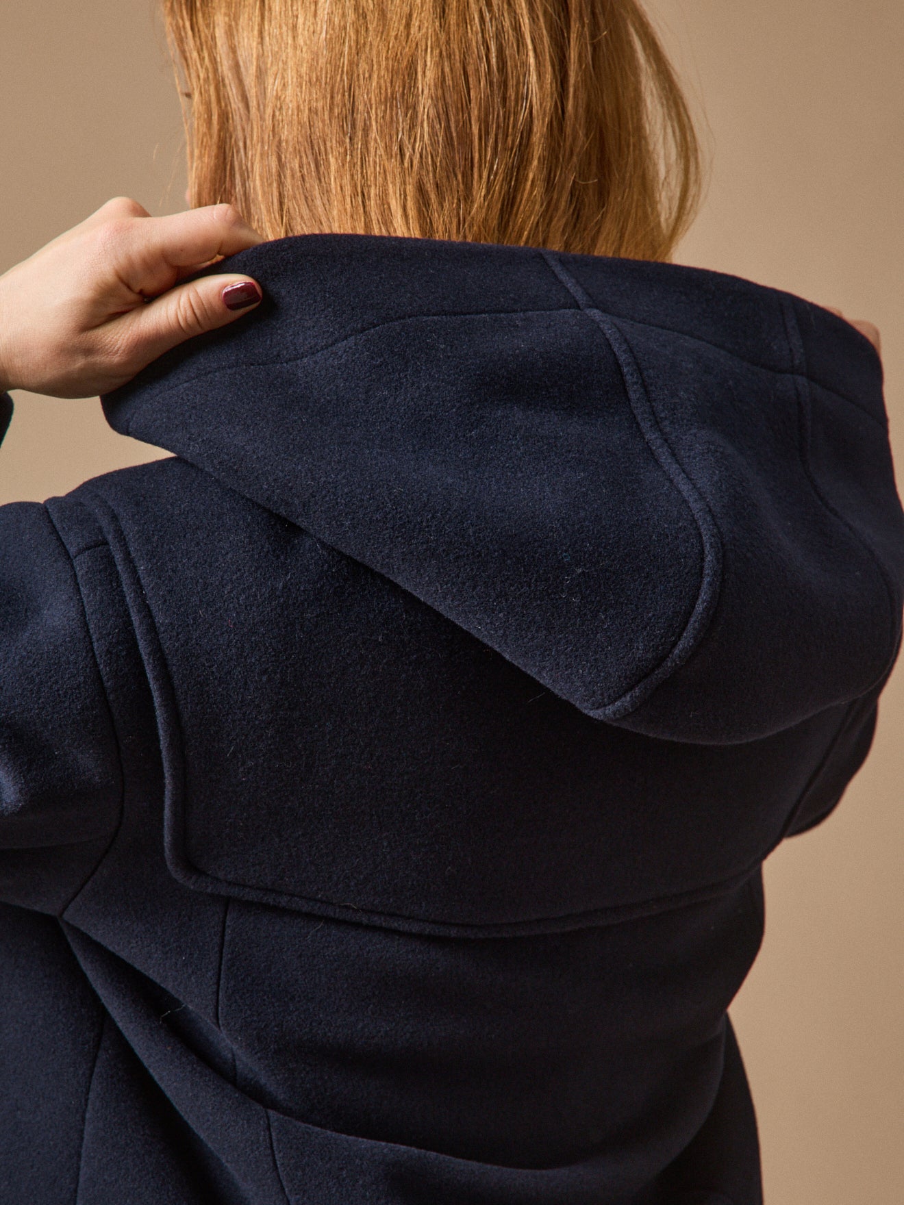 Kurze Damen-Cabanjacke aus Wolltuch