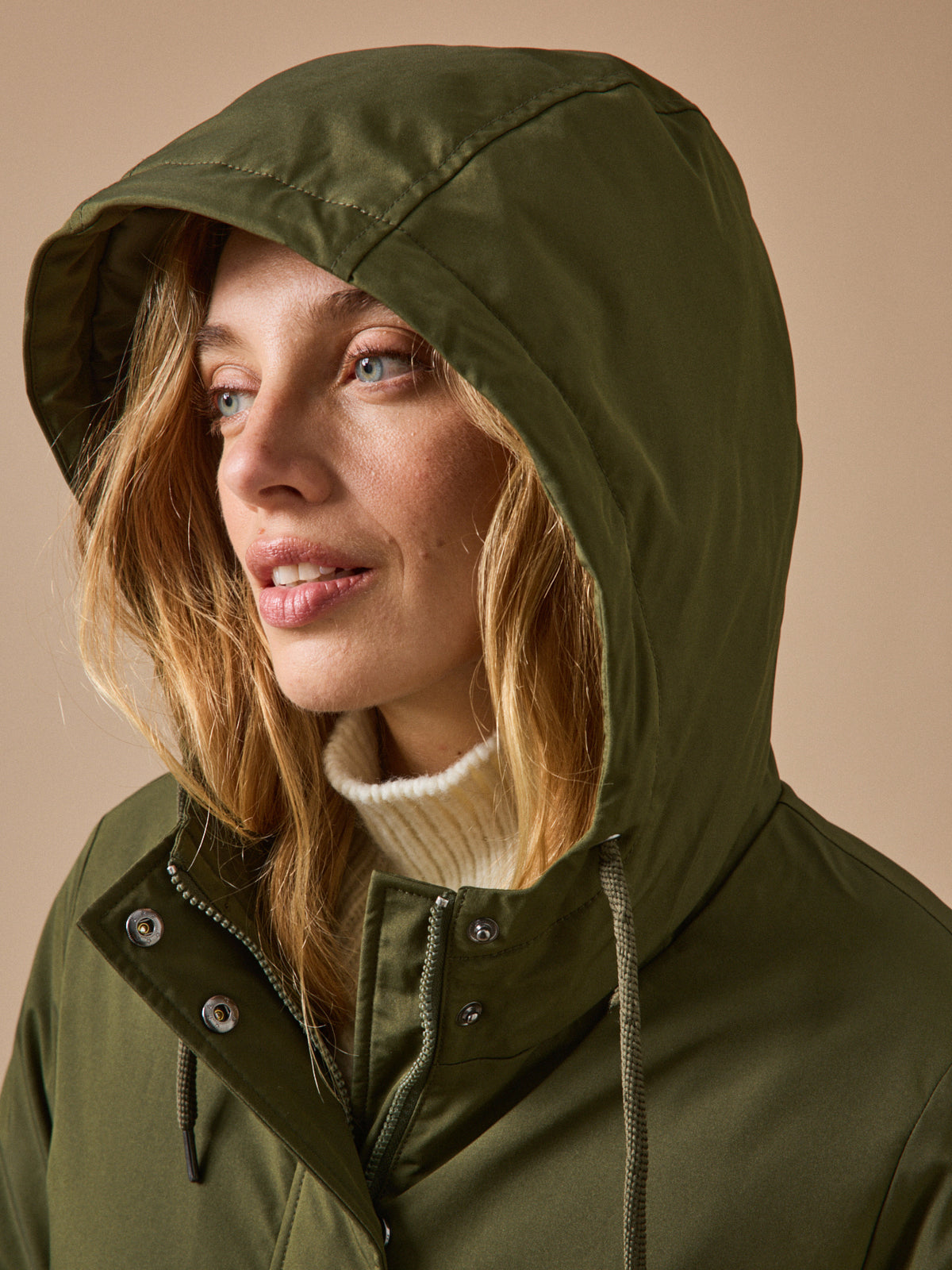 Langer, wattierter Damen-Parka