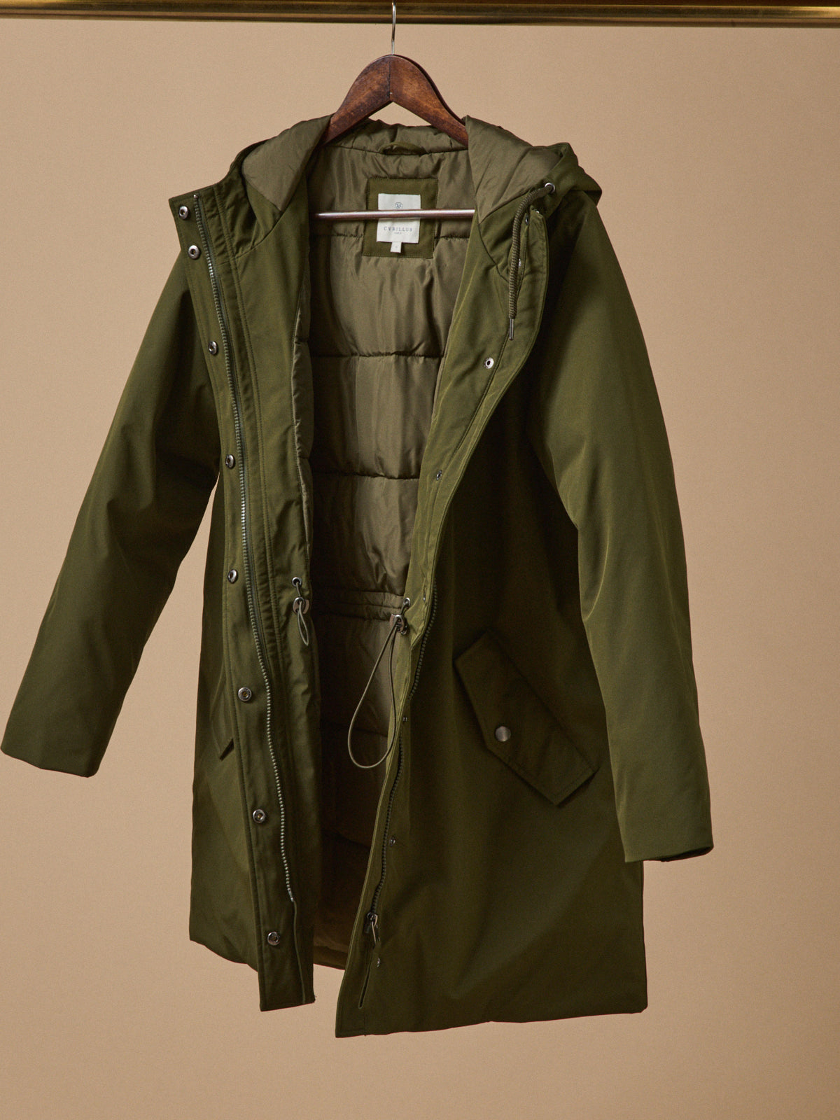 Langer, wattierter Damen-Parka