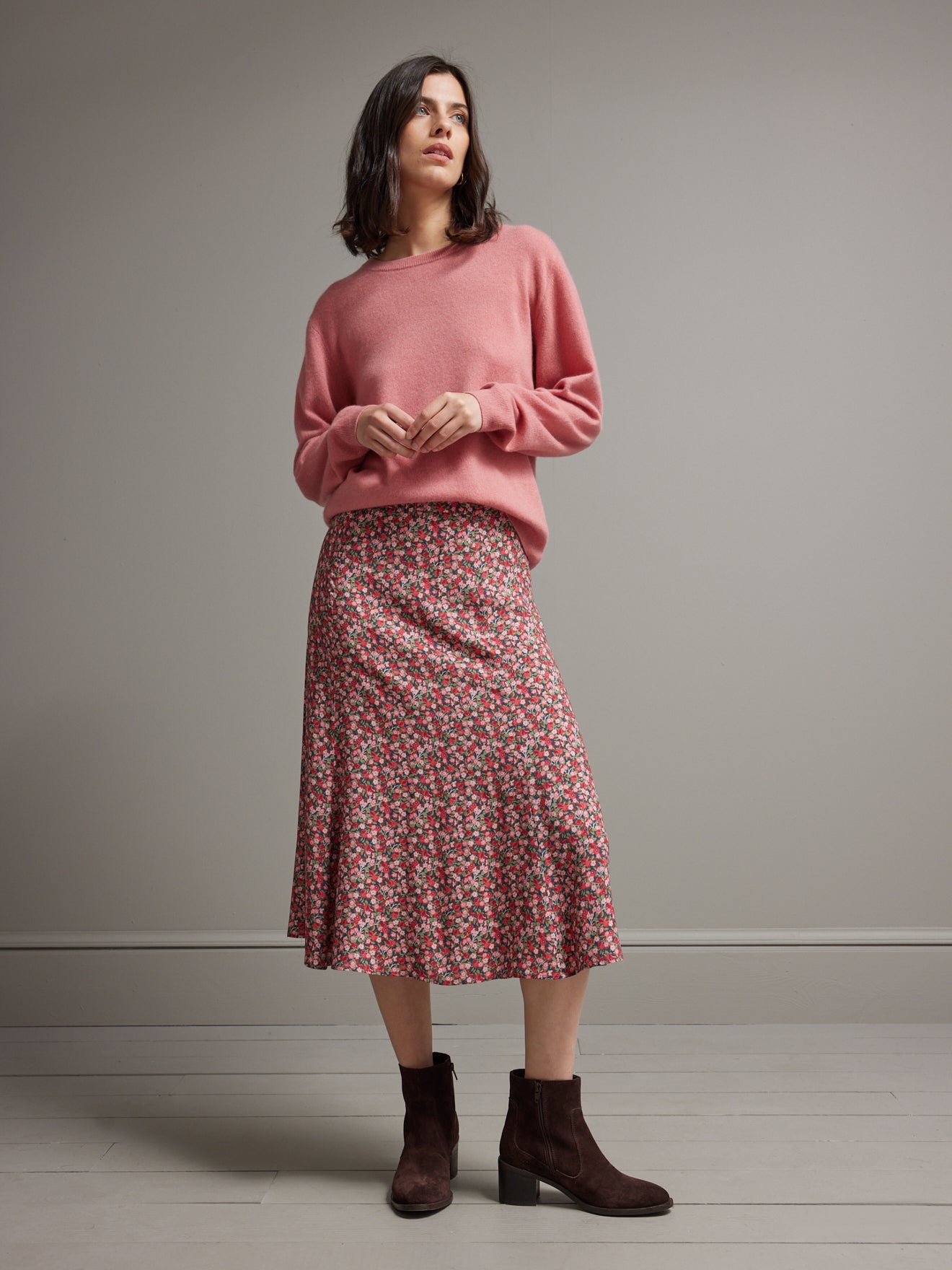 Halblanger Damenrock aus Liberty-Stoff - Limited Collection