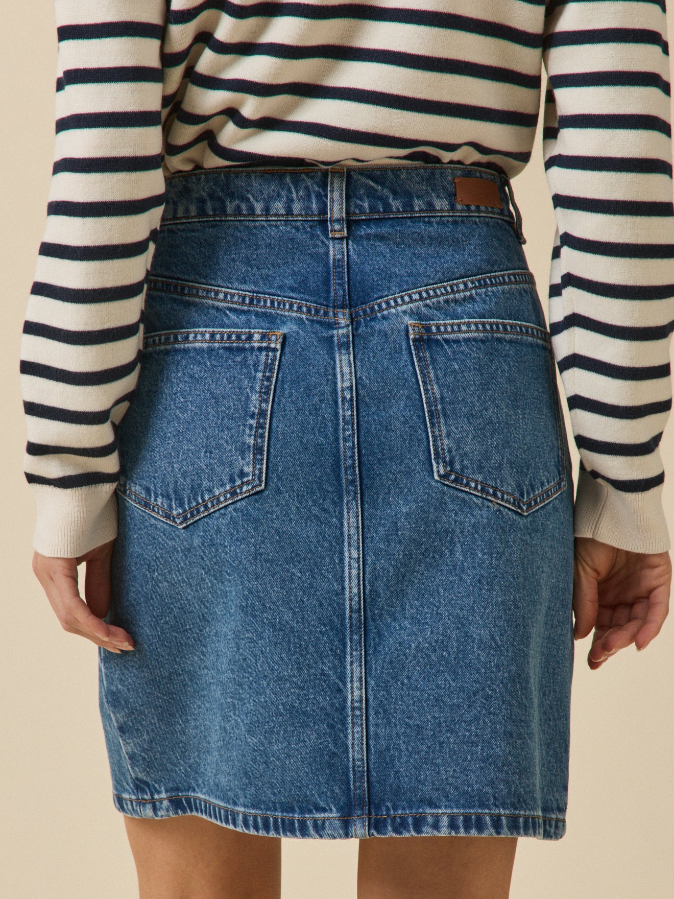 Kurzer Damenrock aus Bio-Baumwolle