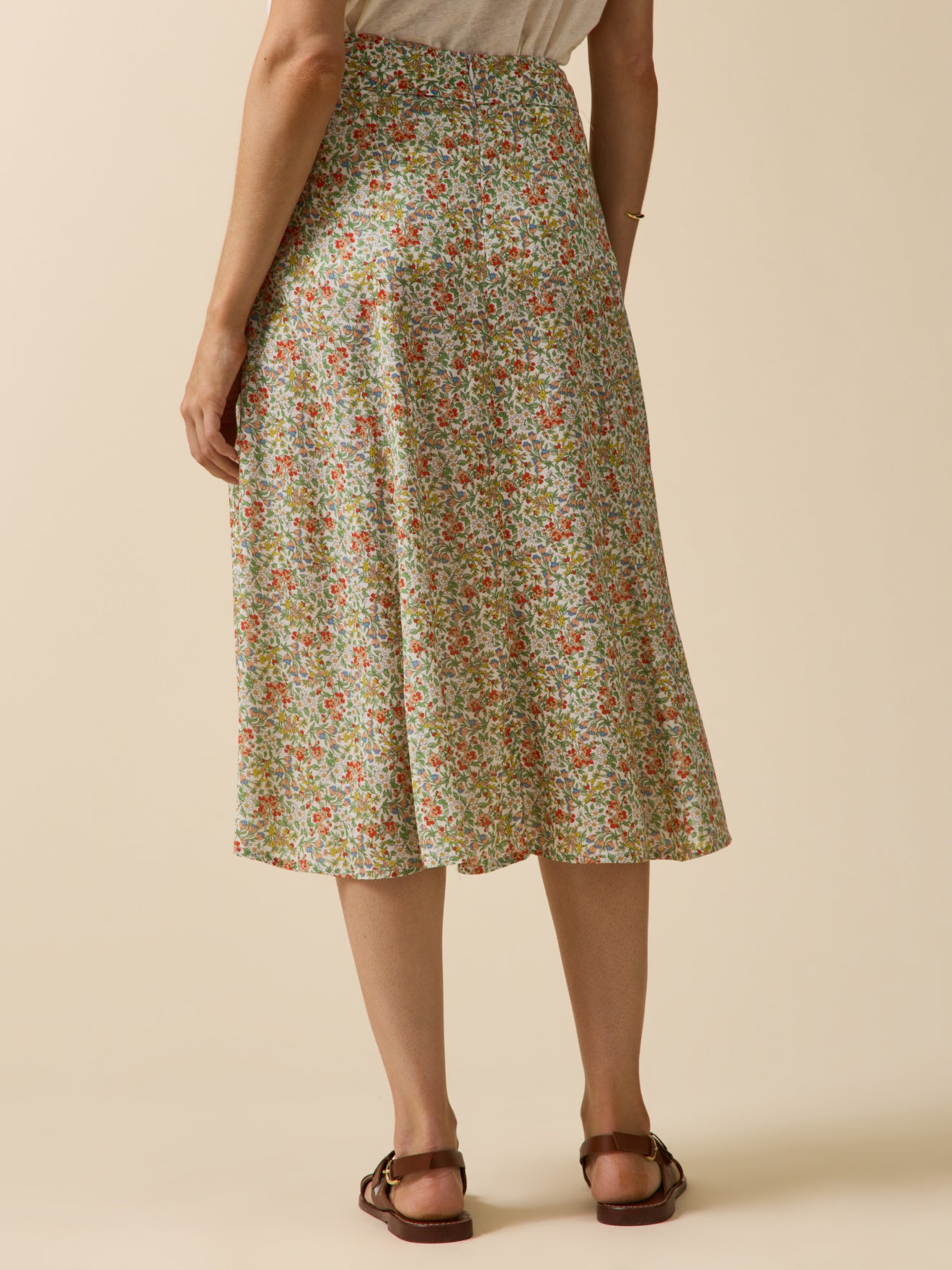 Halblanger Damenrock aus Liberty-Stoff - Limited Collection