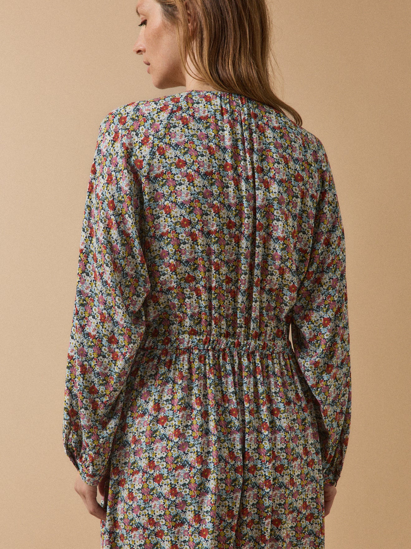 Langes Damenkleid aus Liberty-Stoff - Limited Collection