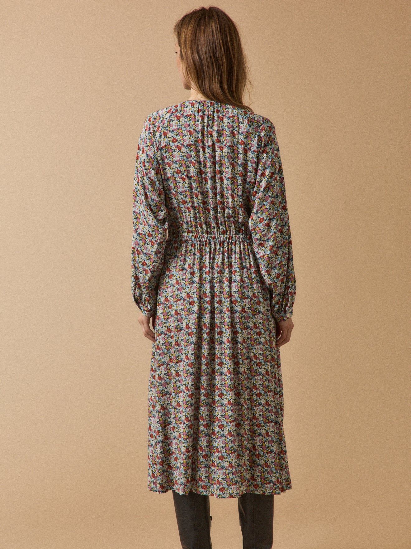 Langes Damenkleid aus Liberty-Stoff - Limited Collection