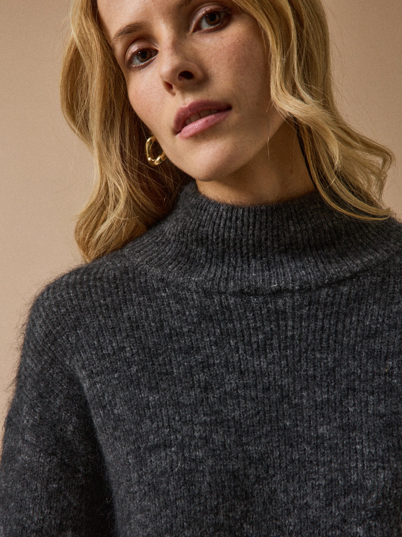 Damen-Pulloverkleid aus Kid Mohair