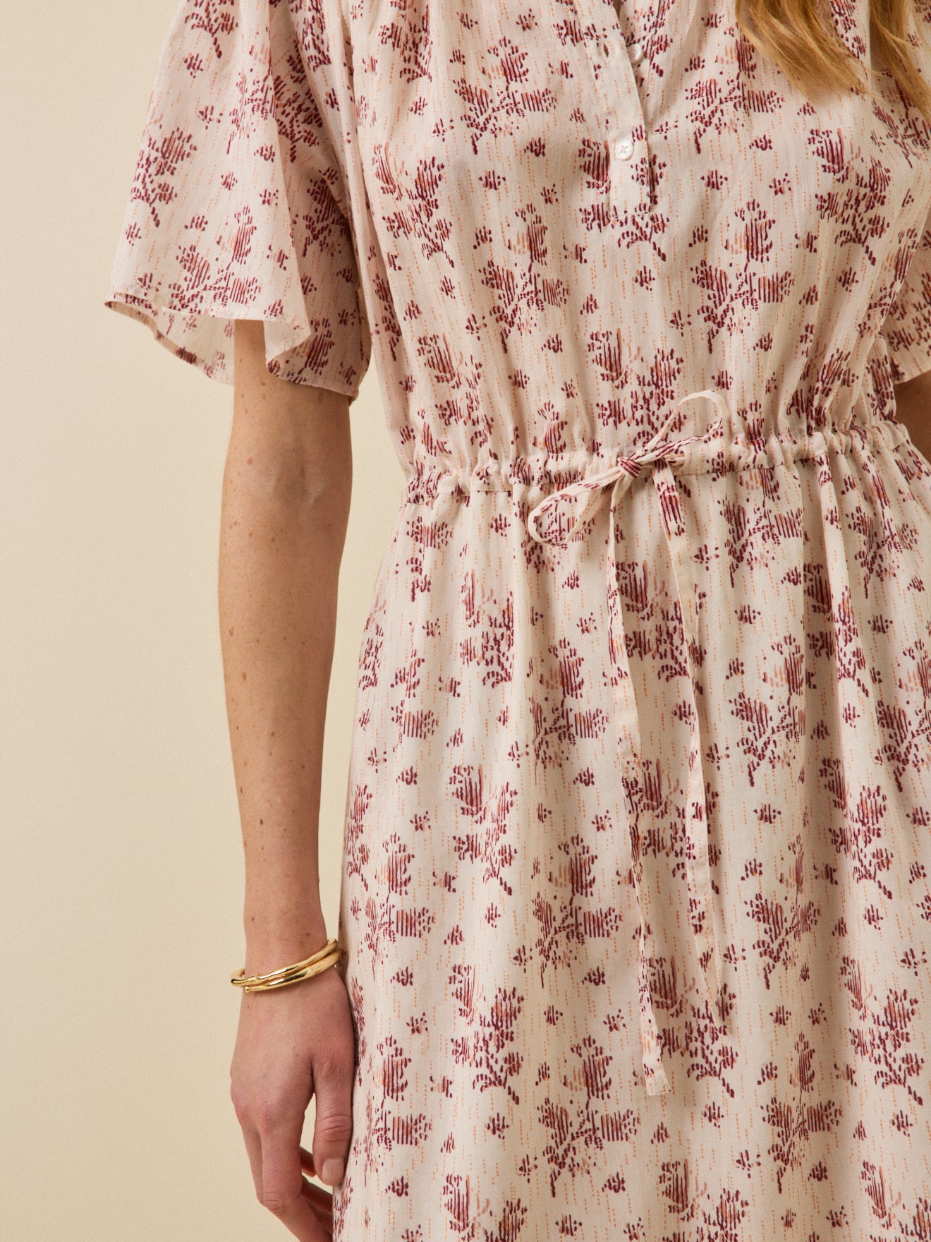 Damenkleid mit Thelma-Print aus Bio-Baumwolle
