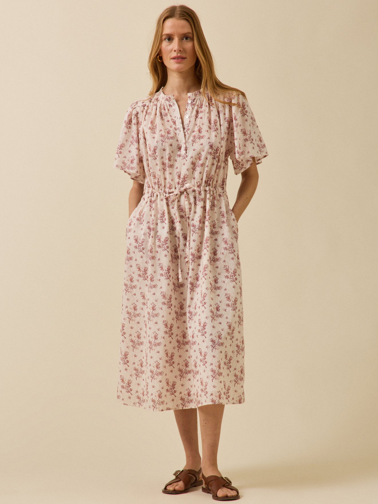 Damenkleid mit Thelma-Print aus Bio-Baumwolle