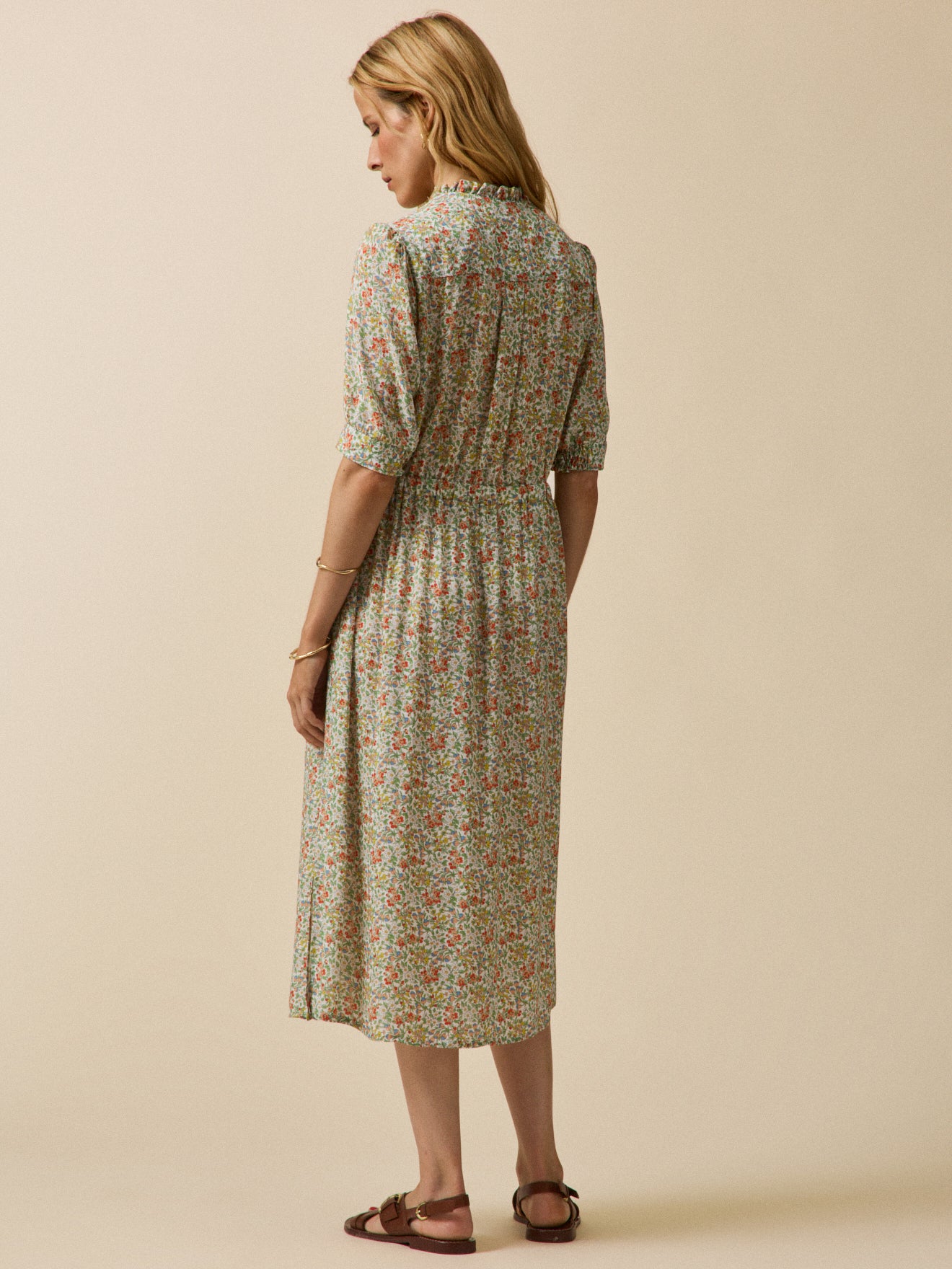 Langes Damenkleid aus Liberty-Stoff - Limited Collection