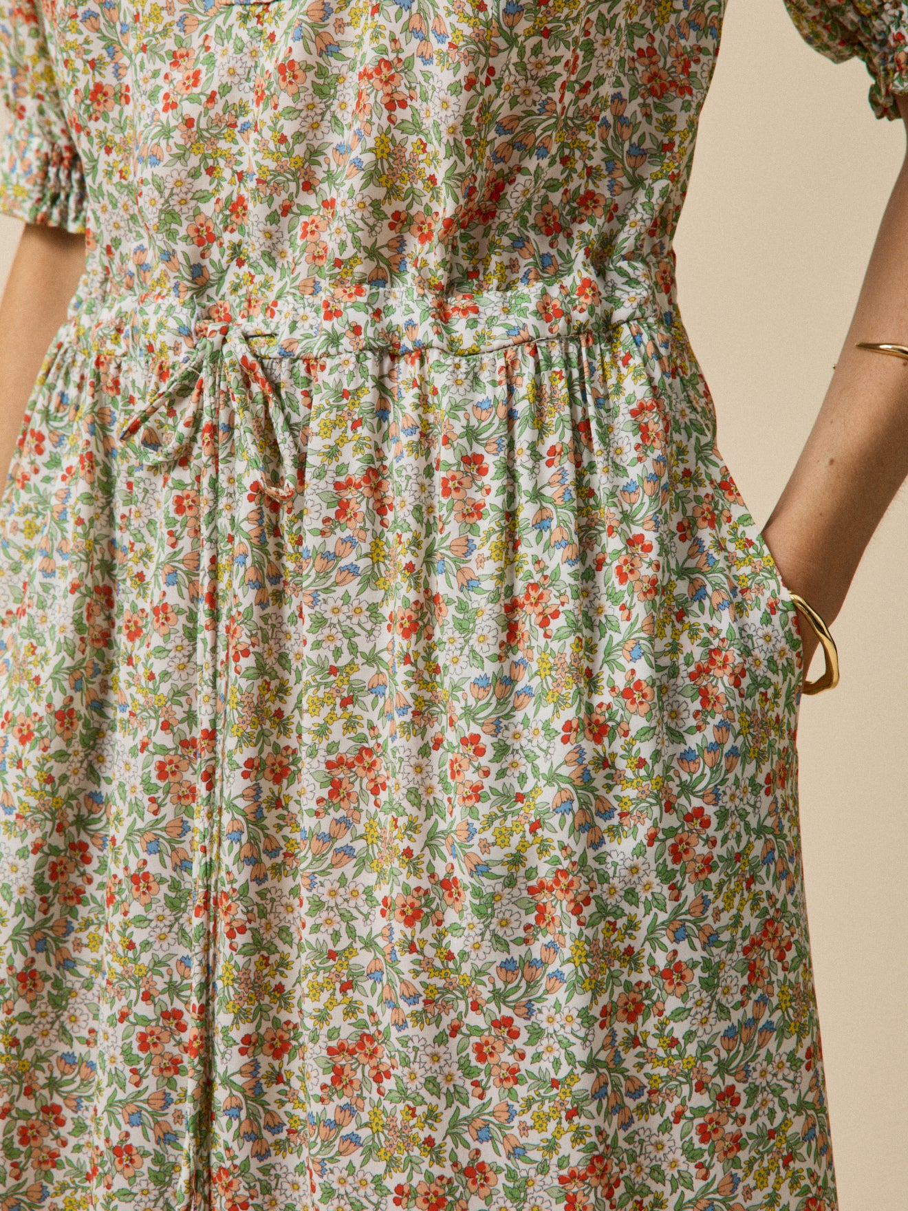 Langes Damenkleid aus Liberty-Stoff - Limited Collection