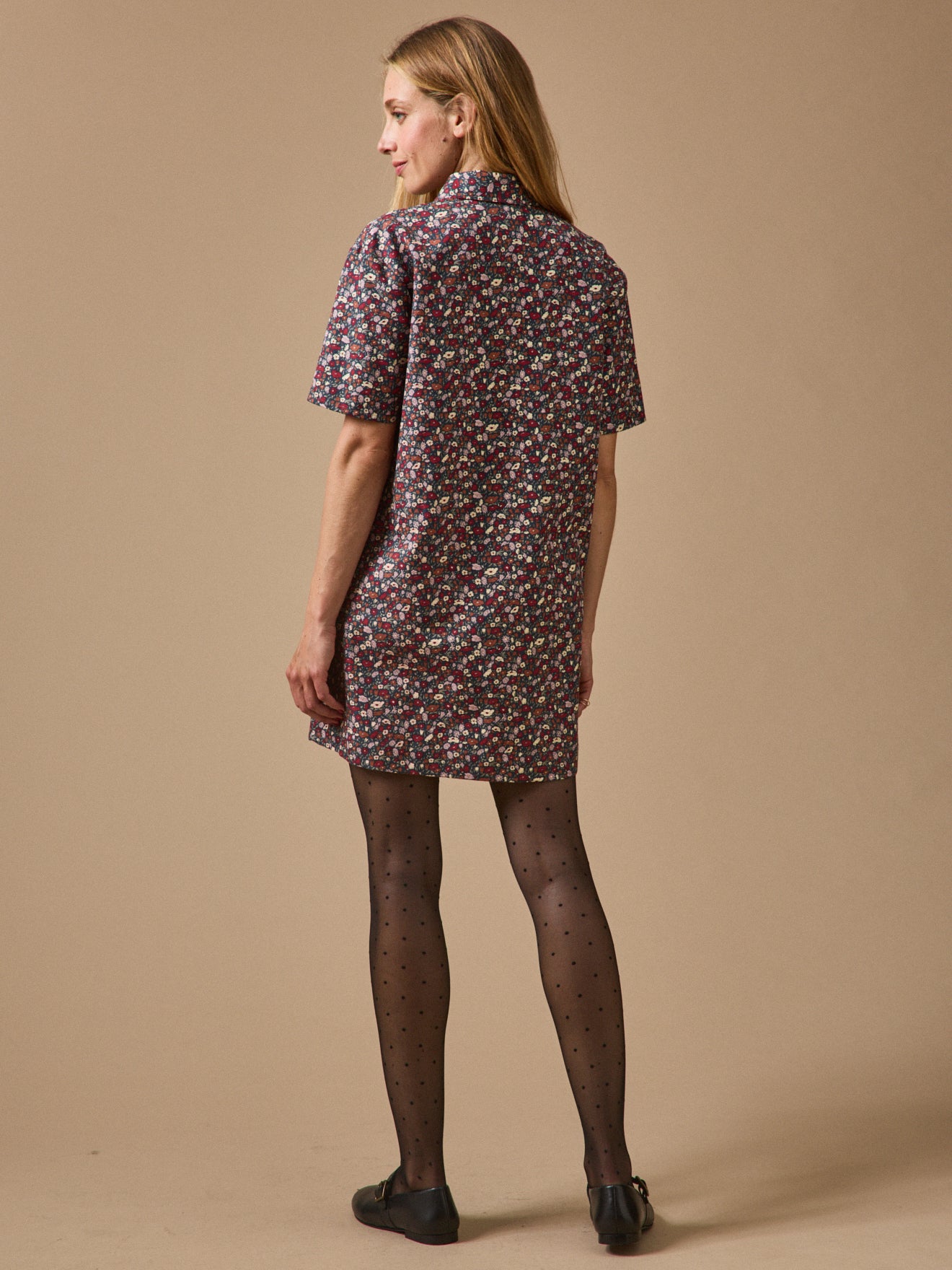 Damen-Hemdkleid aus Liberty-Stoff „Petal and Daisy“