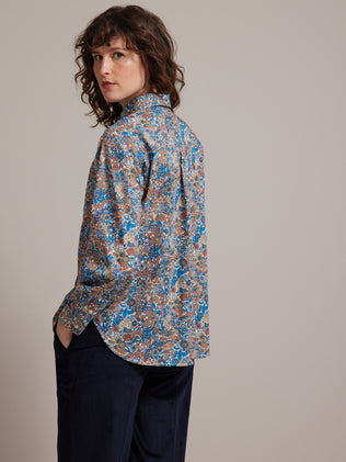 Damen-Hemdbluse aus Liberty-Stoff Margaret Annie - Limited Collection