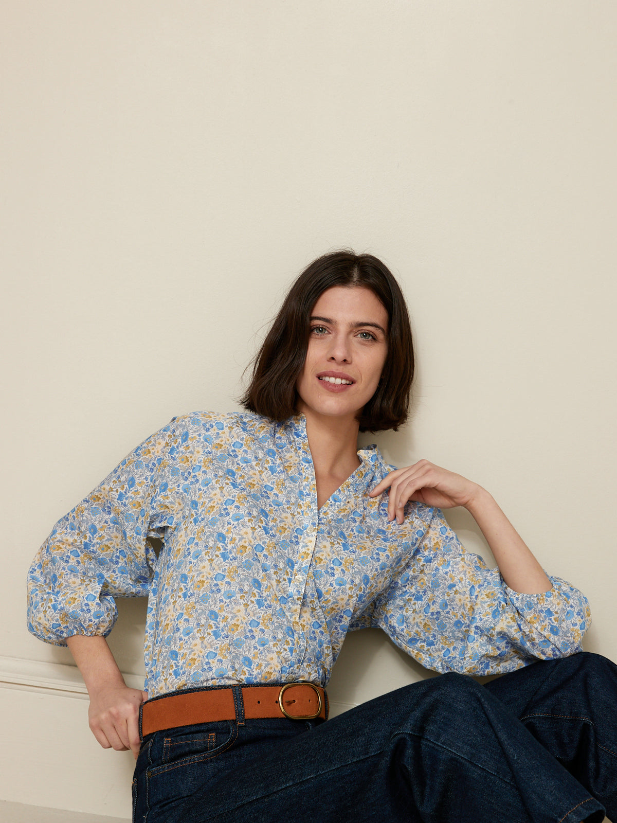 Damenbluse - Liberty-Stoff Florence May