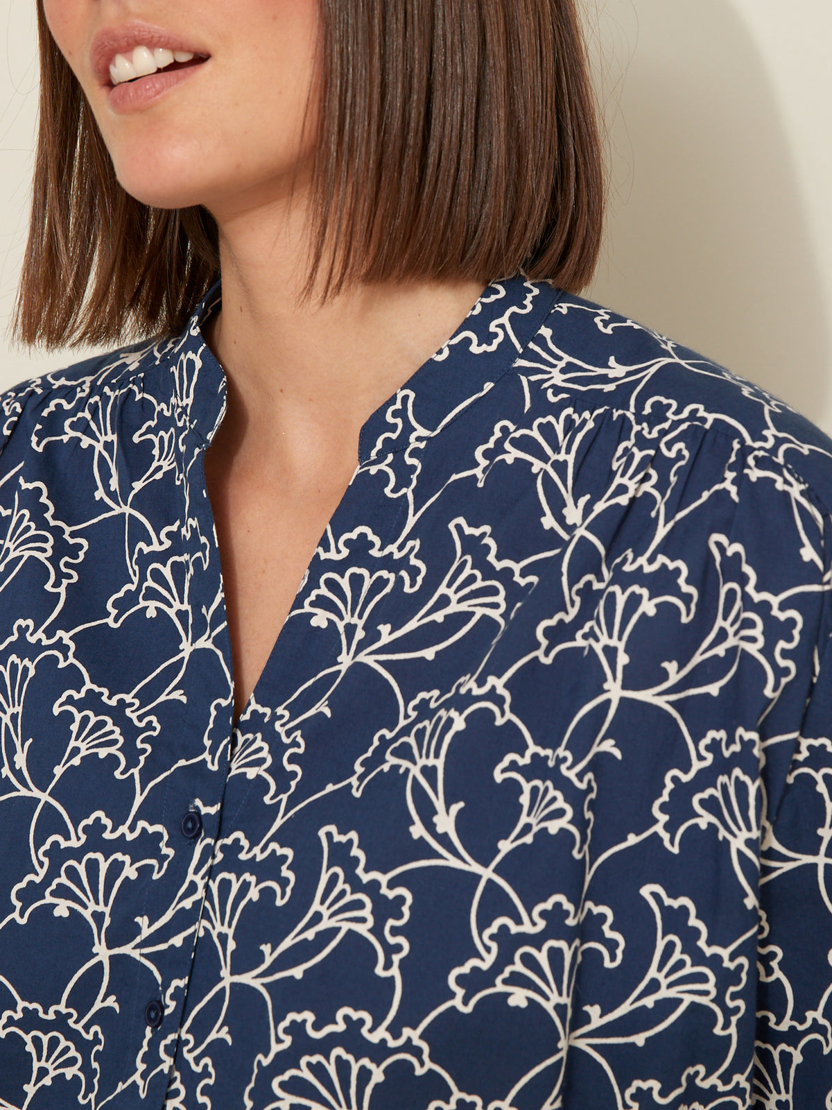 Damenbluse mit Bella-Print - Bio-Baumwolle