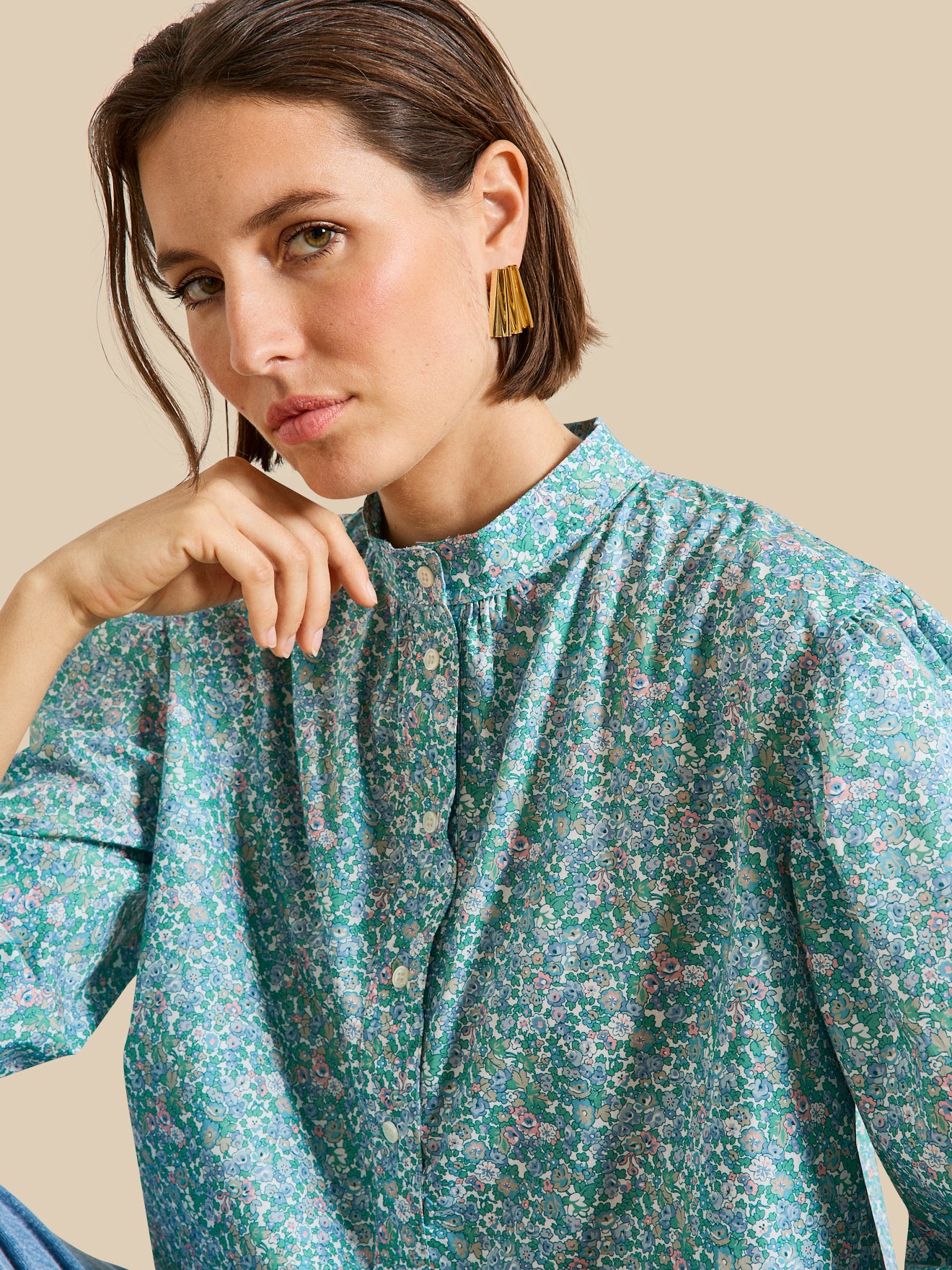 Damenbluse aus Liberty-Stoff Harriet - Limited Collection