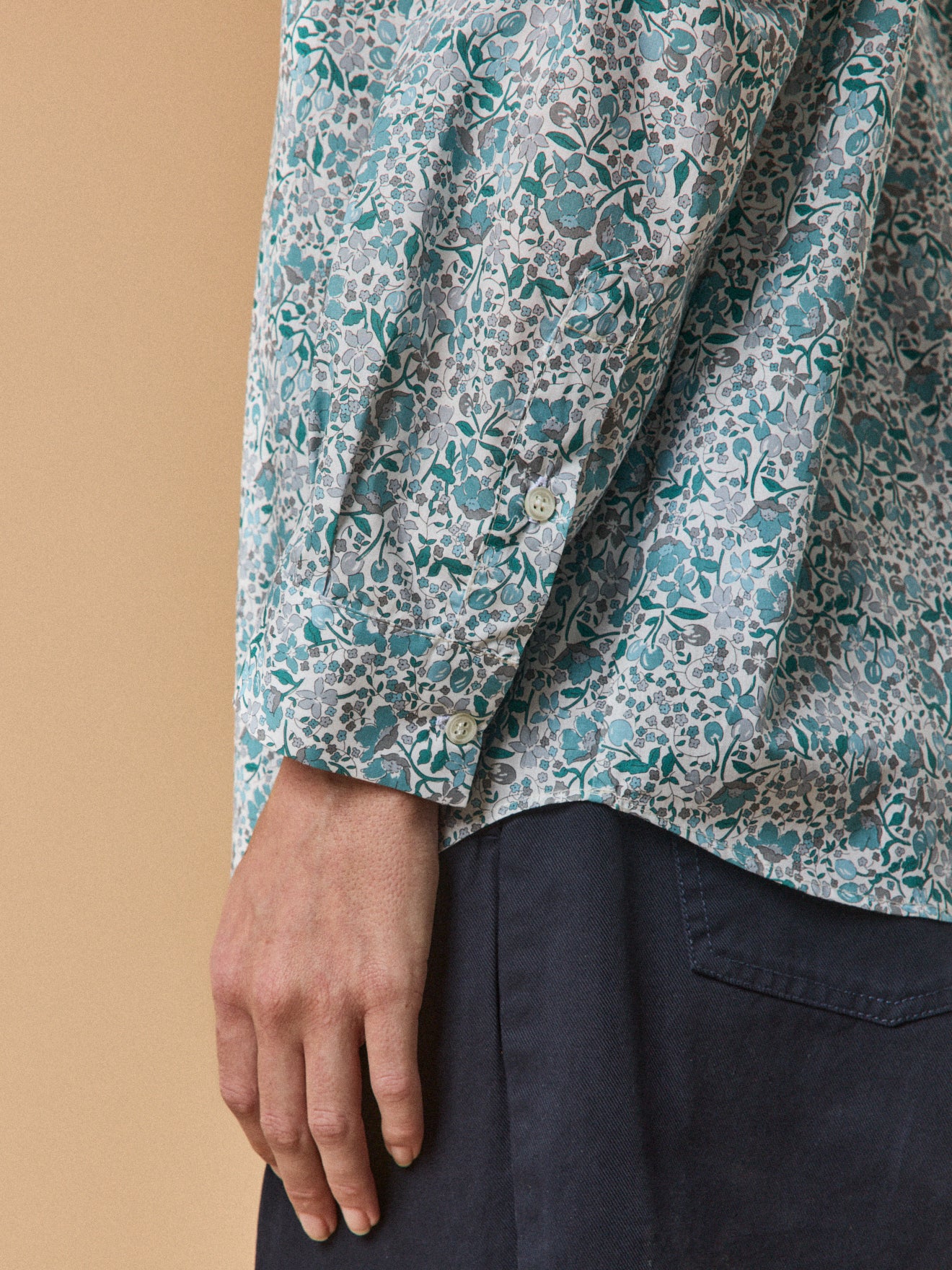 Damen-Hemdkleid aus Liberty-Stoff - Limited Collection