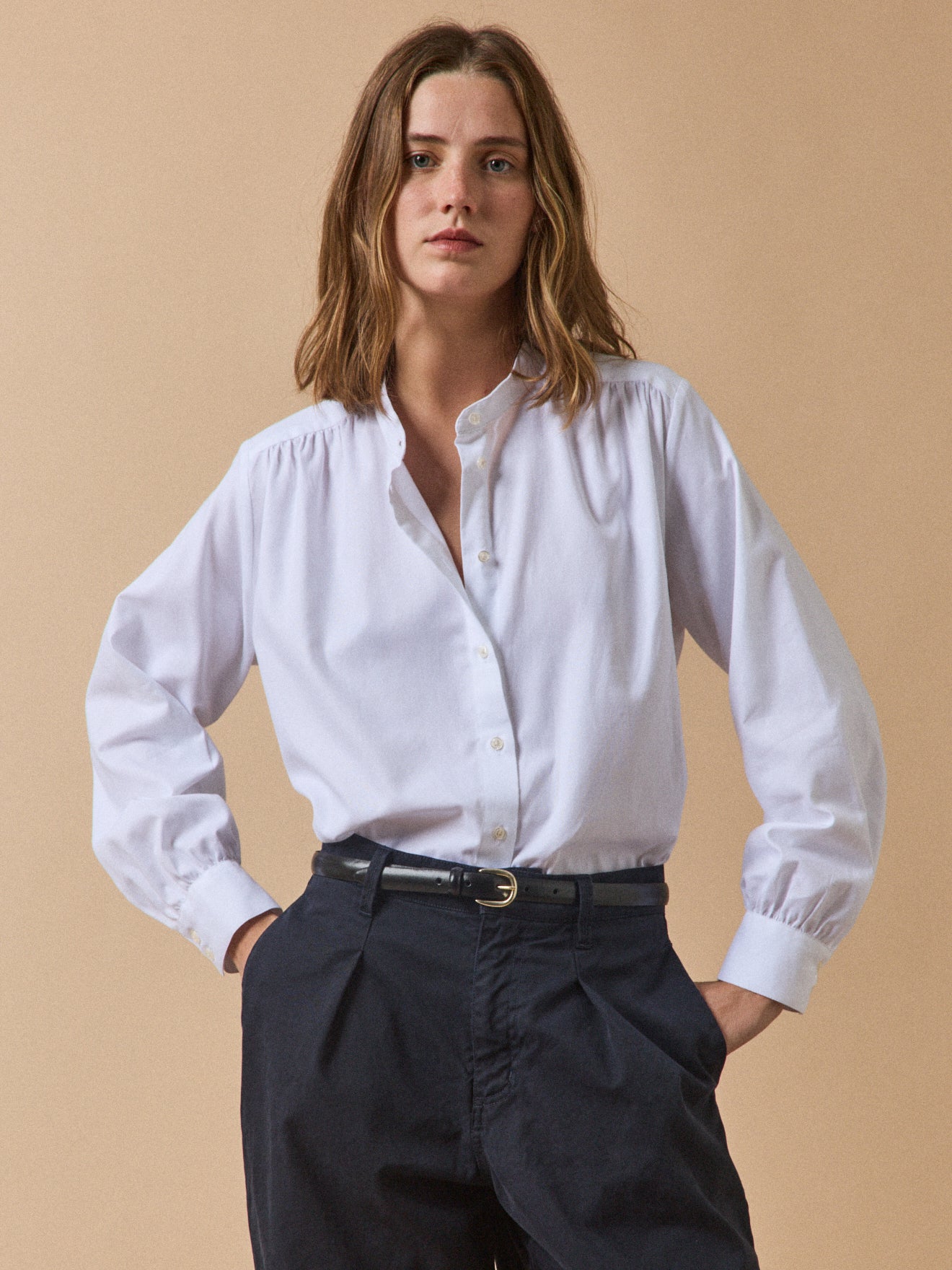 Damen-Hemdbluse aus Bio-Baumwolle