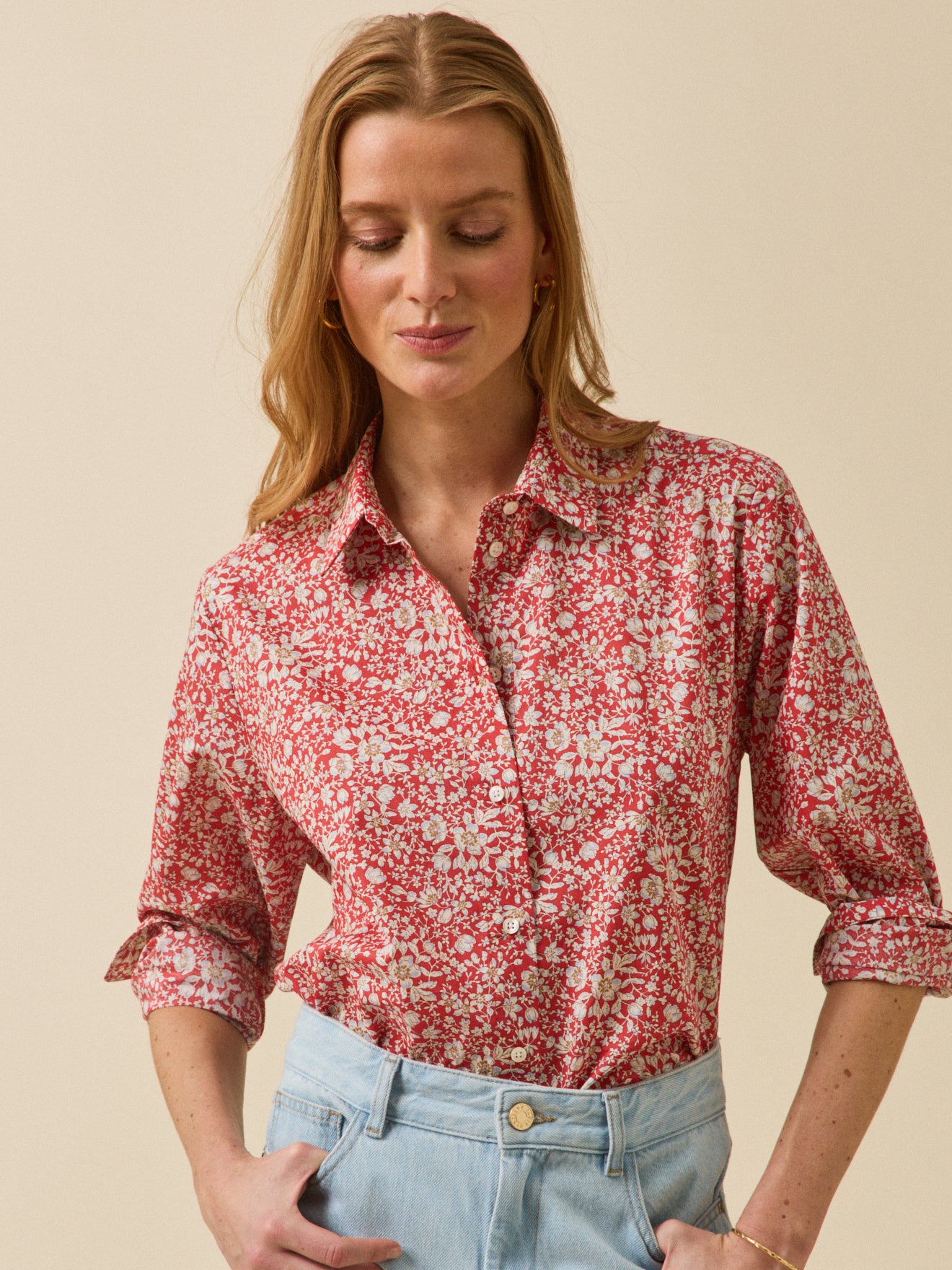 Damen-Hemdbluse aus Liberty-Stoff - Limited Collection