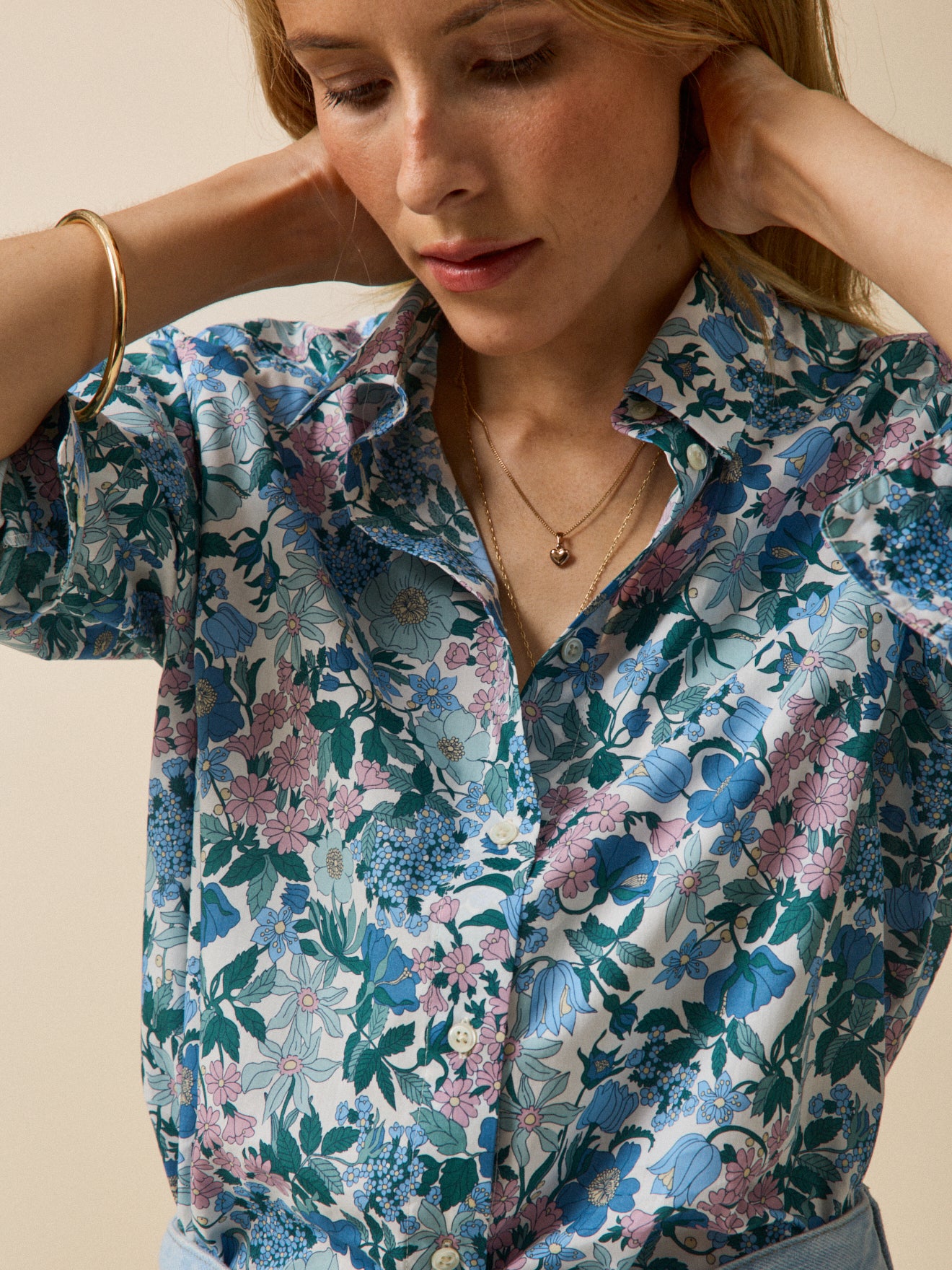 Damen-Hemdbluse aus Liberty-Stoff - Limited Collection