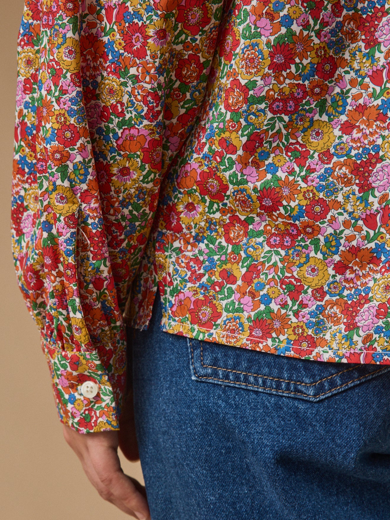 Damenbluse aus Liberty-Stoff - Noémie