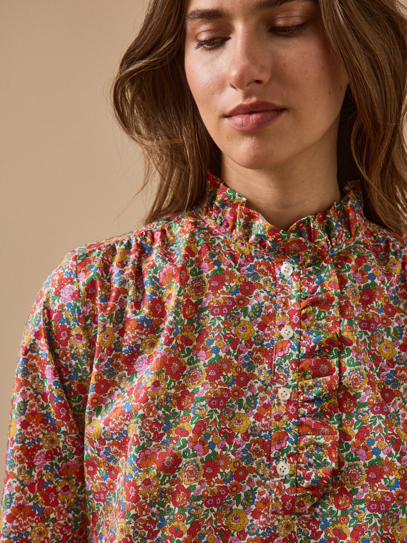 Damenbluse aus Liberty-Stoff - Noémie