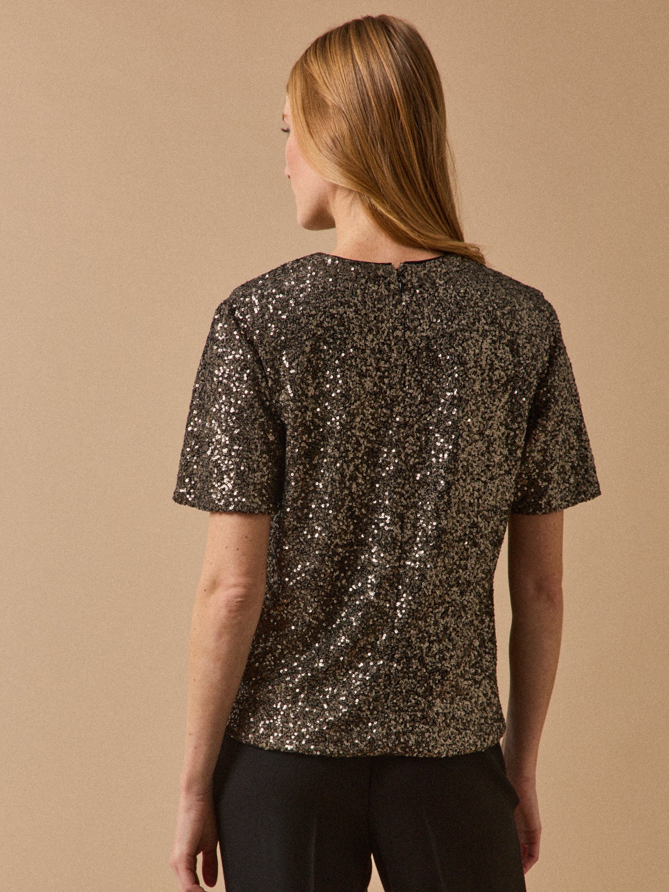 Damen-Top mit Pailletten