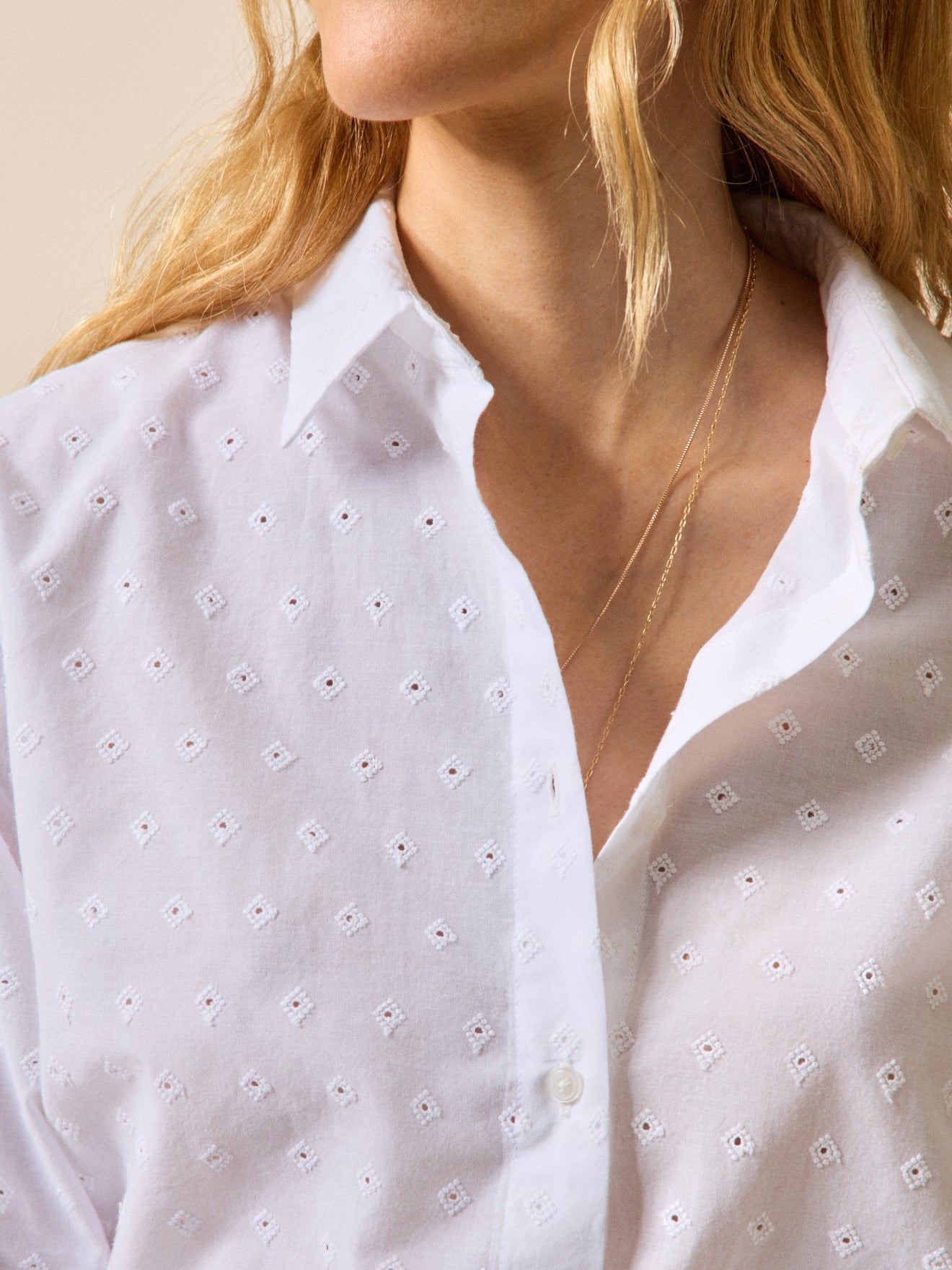 Bestickte Hemdbluse - Gaby-Passform