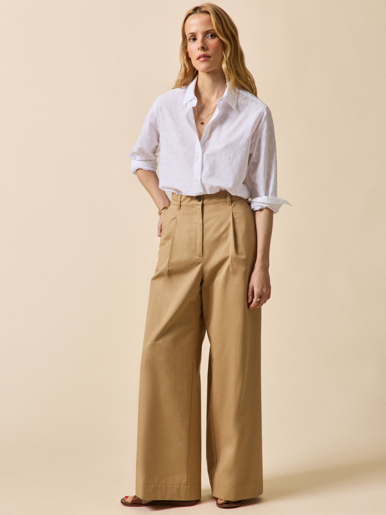 Bestickte Hemdbluse - Gaby-Passform