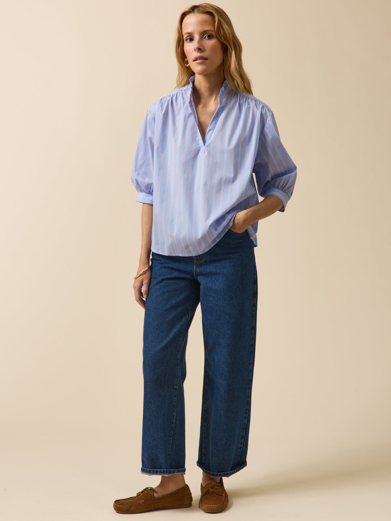 Gestreifte Damenbluse - Limited Collection