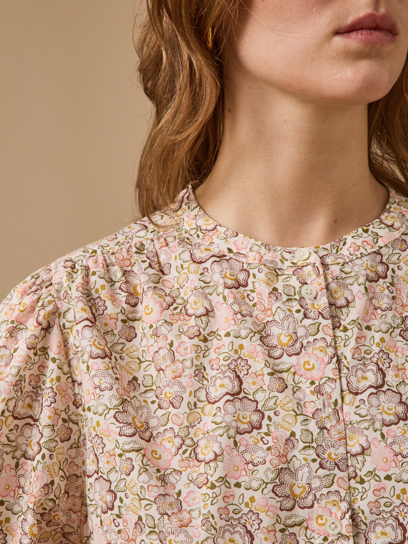 Damenbluse aus Liberty-Stoff