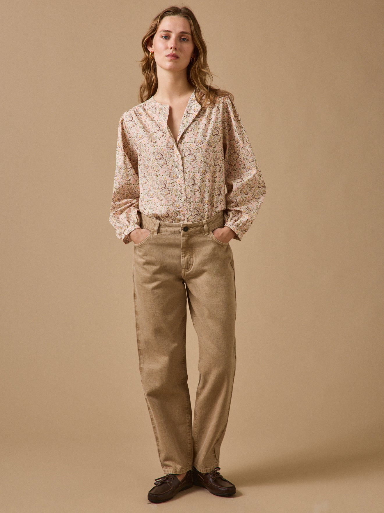 Damenbluse aus Liberty-Stoff