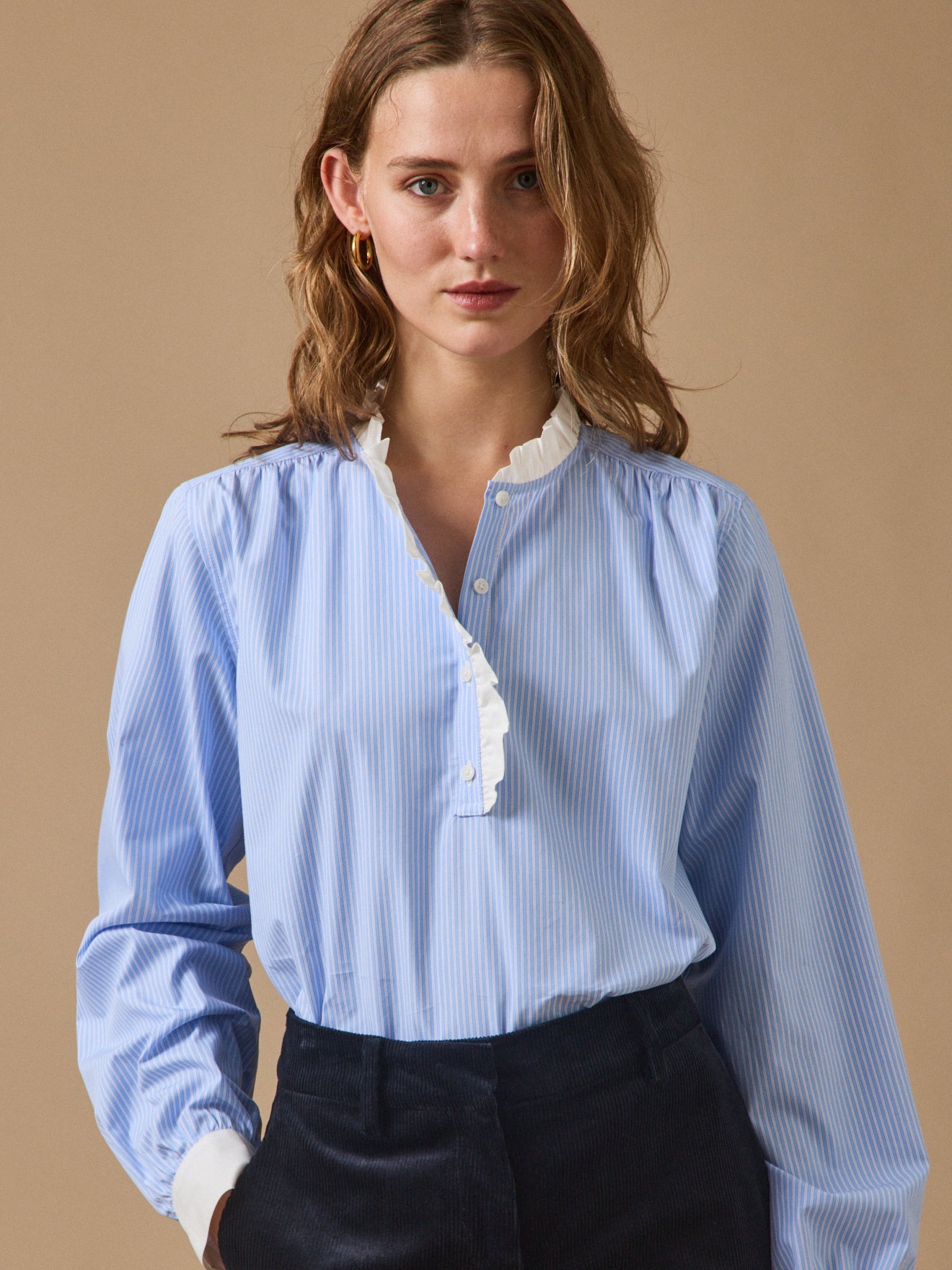 Gestreifte Damenbluse - Modelle Noémie