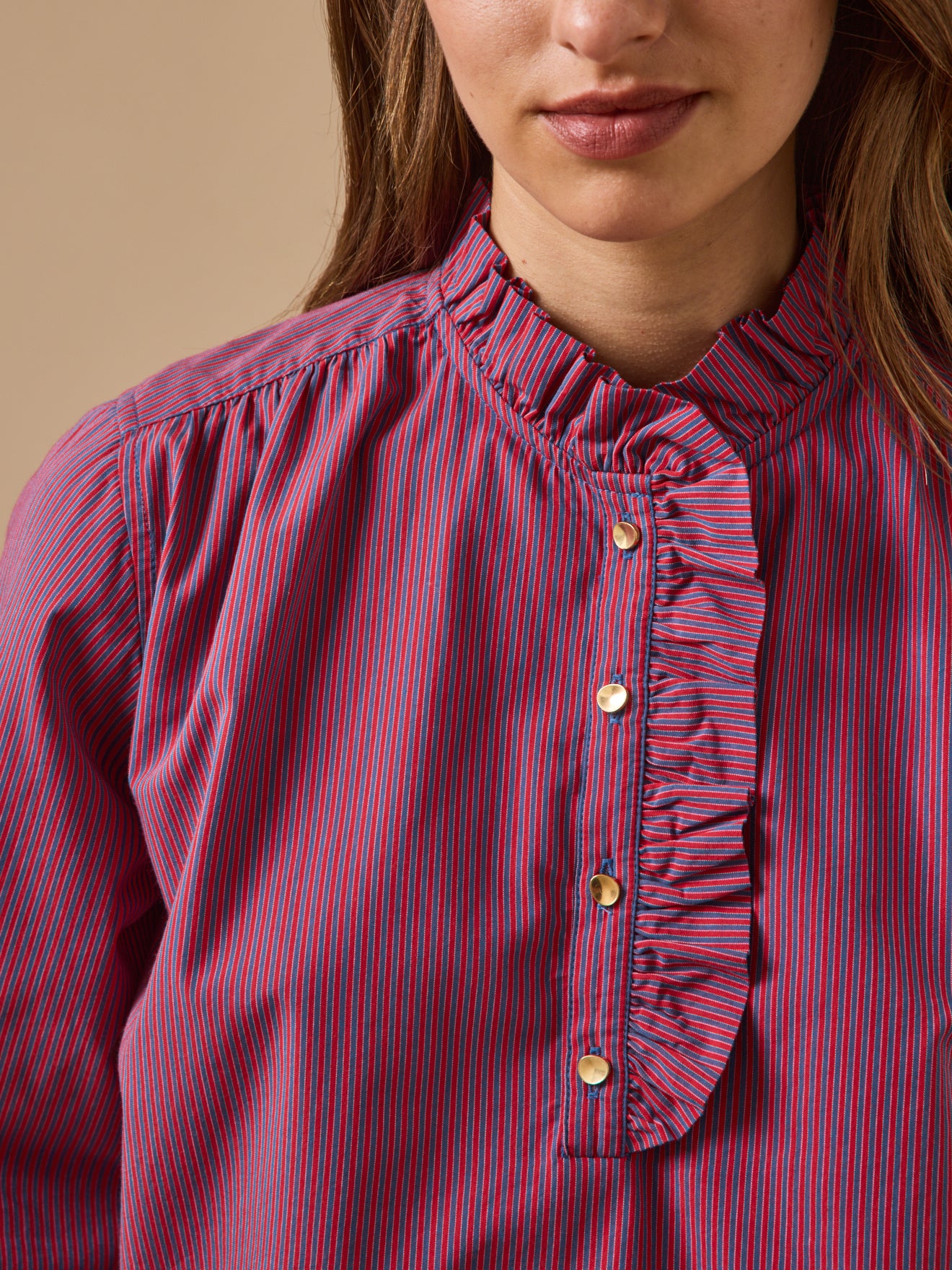 Gestreifte Damenbluse - Noémie-Modell