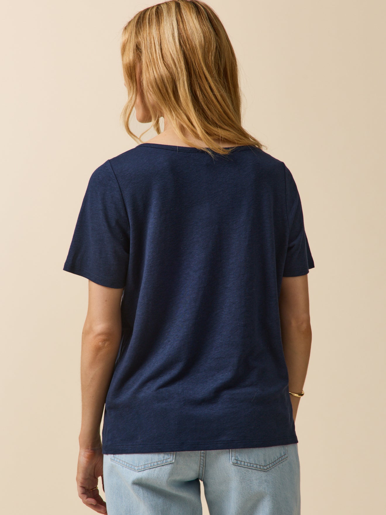 Damen T-Shirt aus Leinen und Viskose
