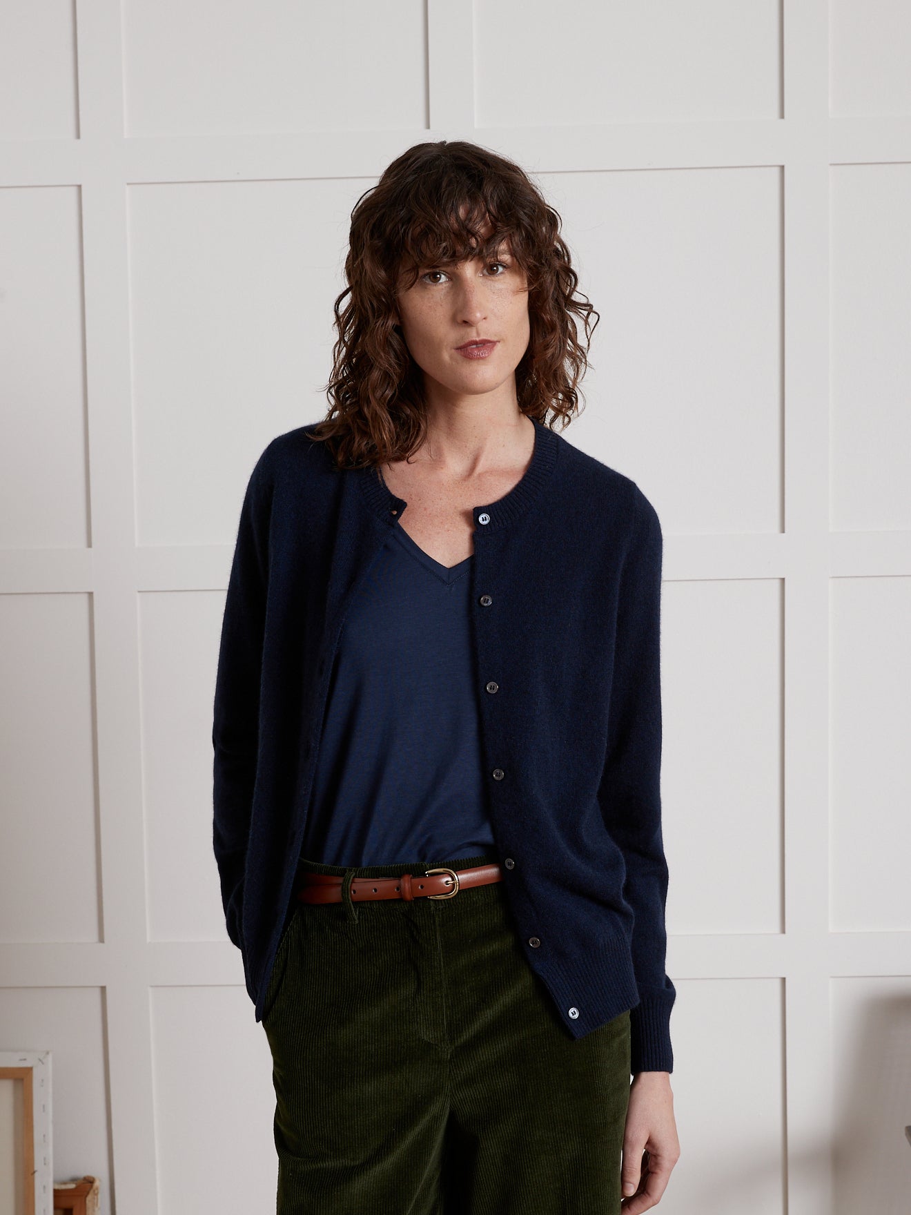 Geknöpfter Damen-Cardigan – Cashmere-Kollektion