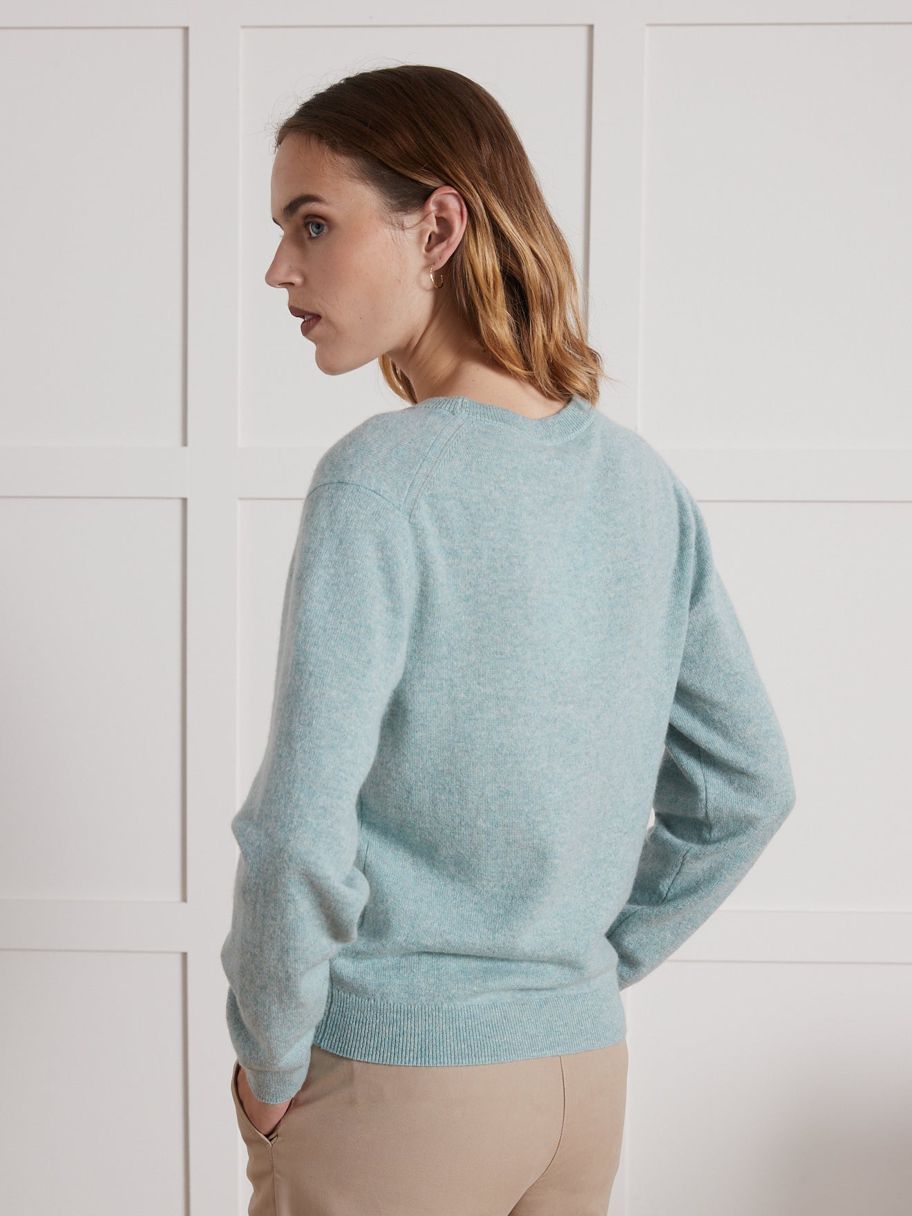 Damenpullover mit rundem Halsausschnitt - Cashmere-Kollektion