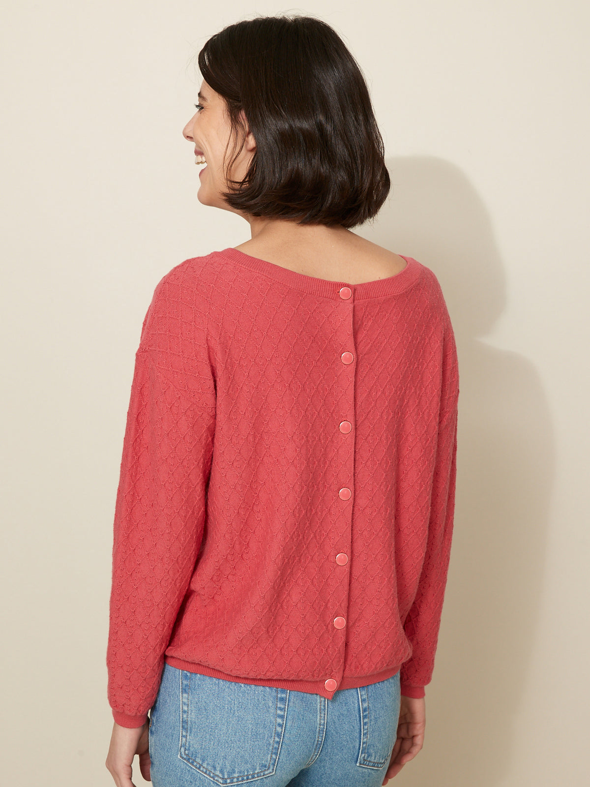 Wendbarer Damenpullover - Bio-Baumwolle und Cashmere