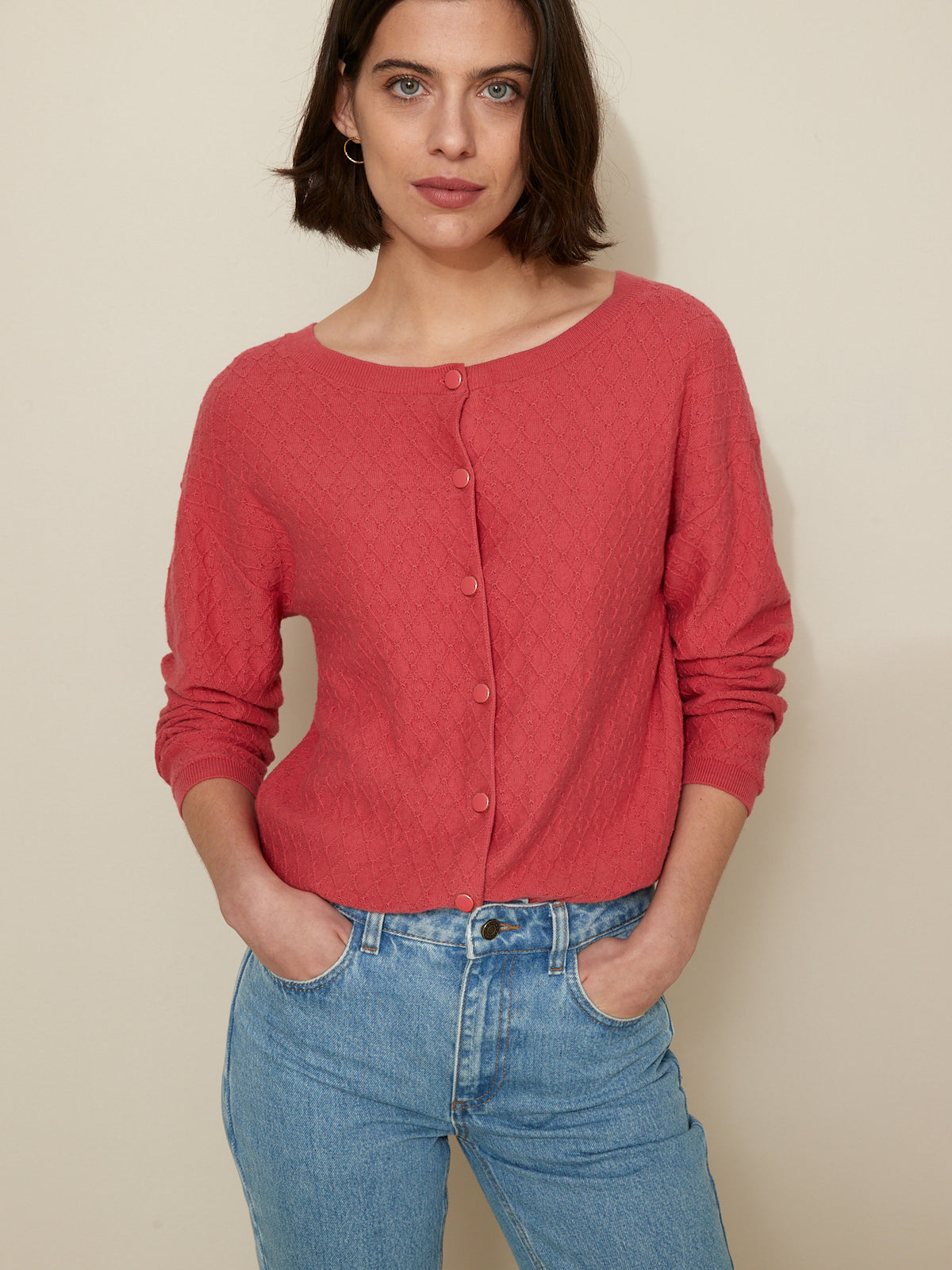 Wendbarer Damenpullover - Bio-Baumwolle und Cashmere