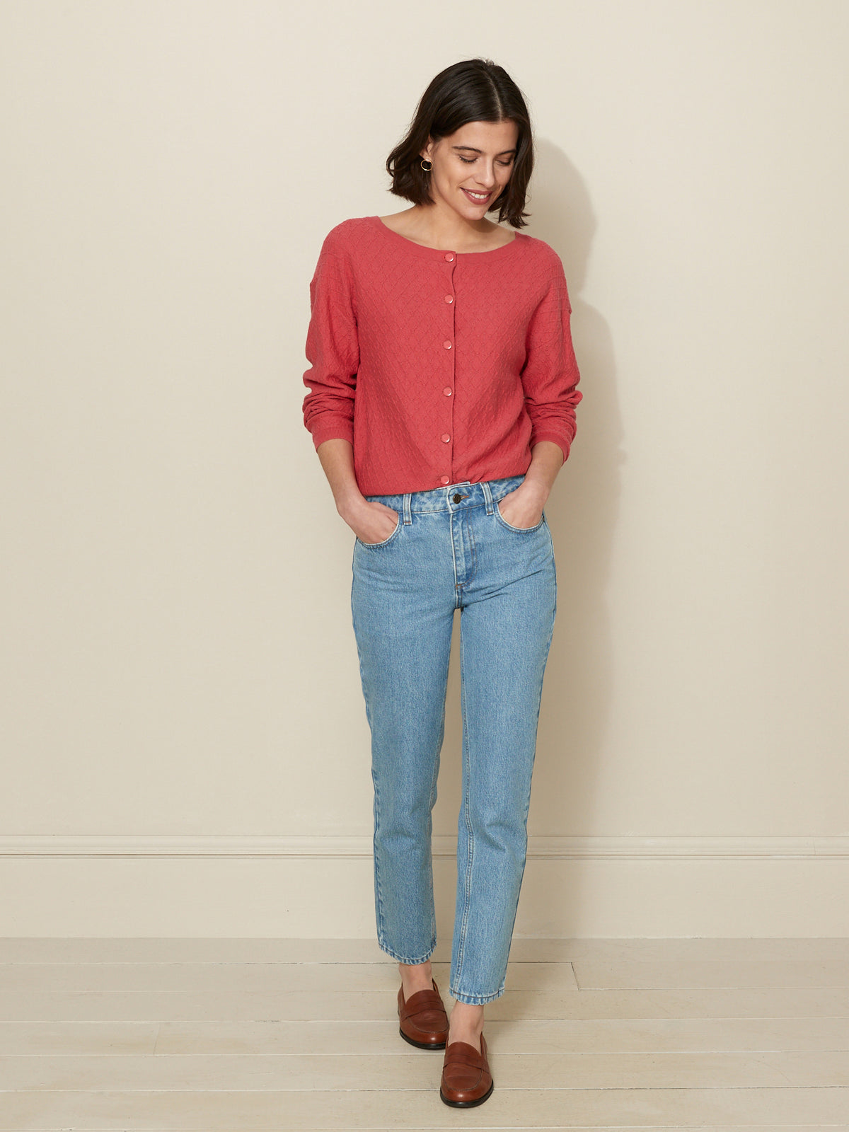 Wendbarer Damenpullover - Bio-Baumwolle und Cashmere