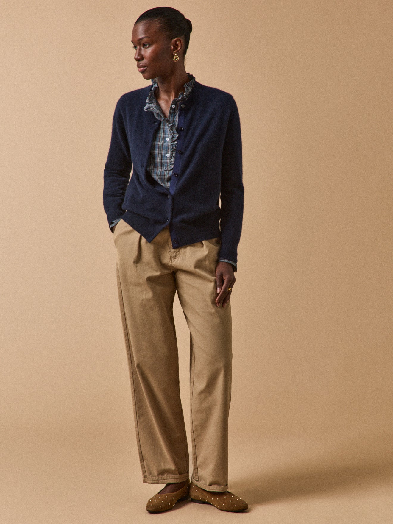 Geknöpfter Damen-Cardigan - Cashmere-Kollektion