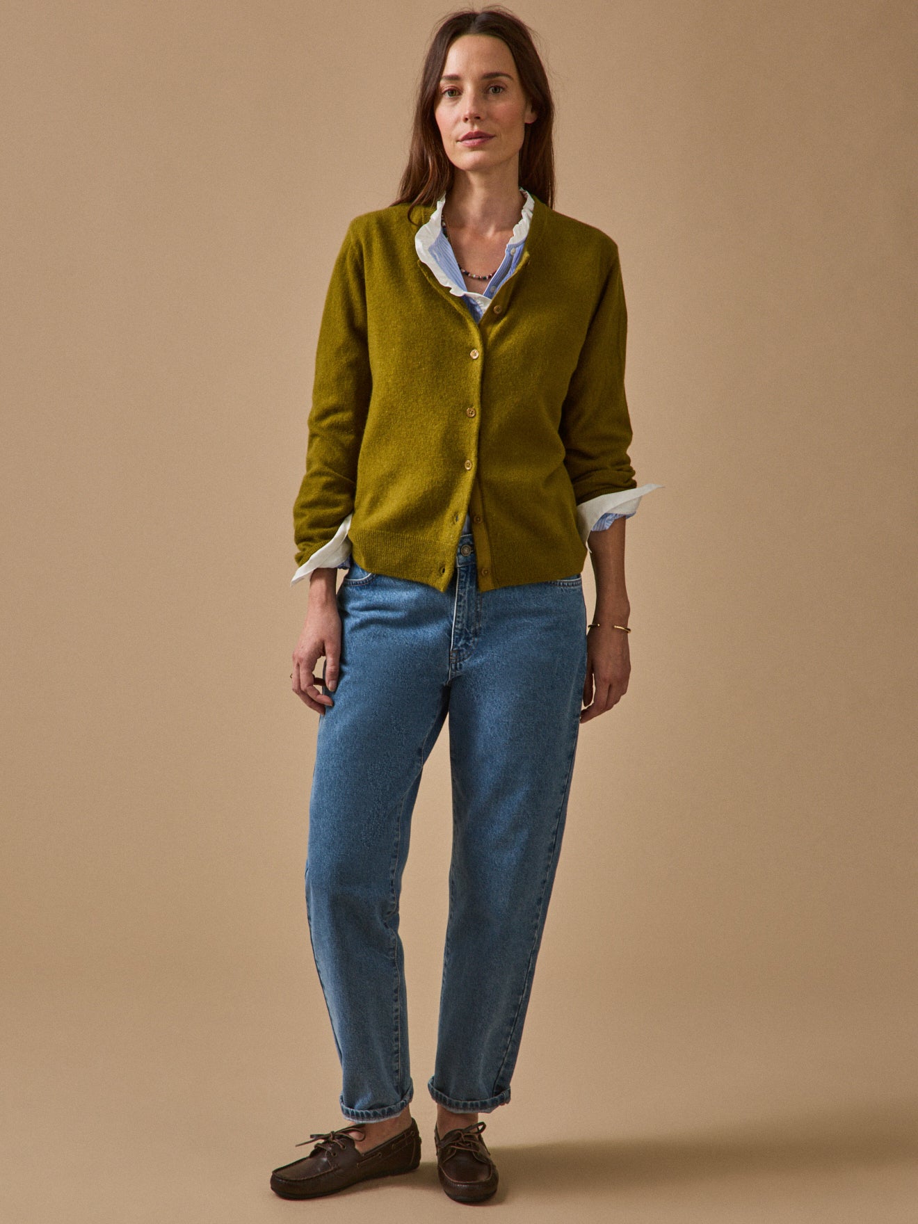 Geknöpfter Damen-Cardigan - Cashmere-Kollektion