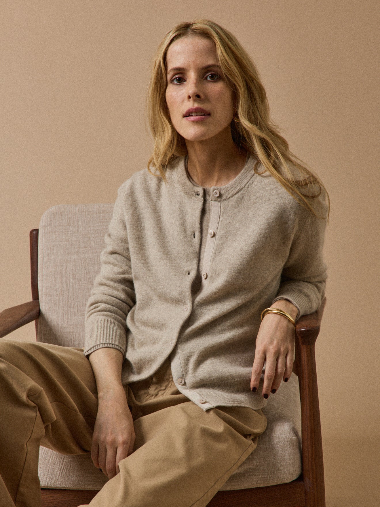 Geknöpfter Damen-Cardigan - Cashmere-Kollektion