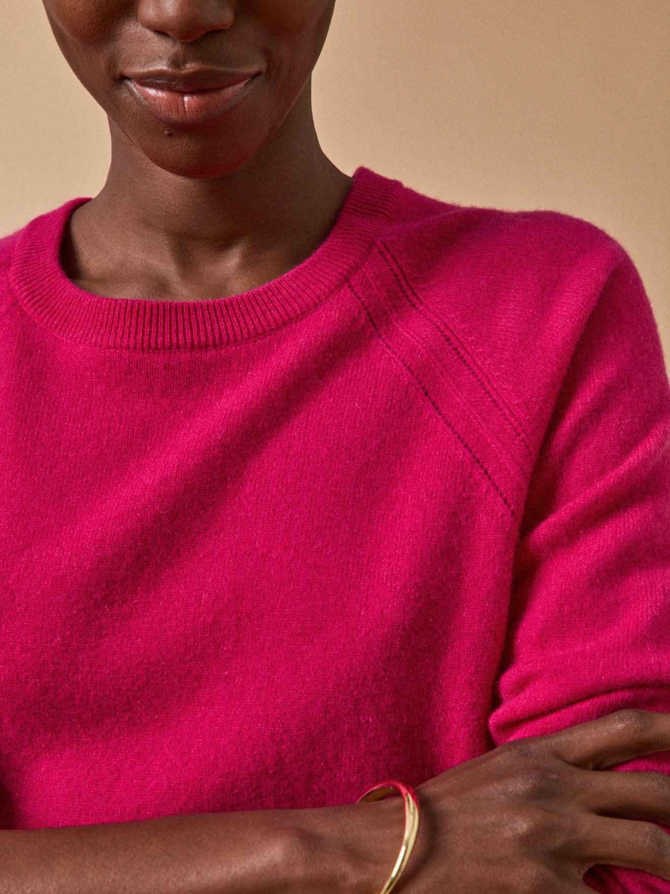 Damenpullover mit rundem Halsausschnitt - Cashemere-Kollektion