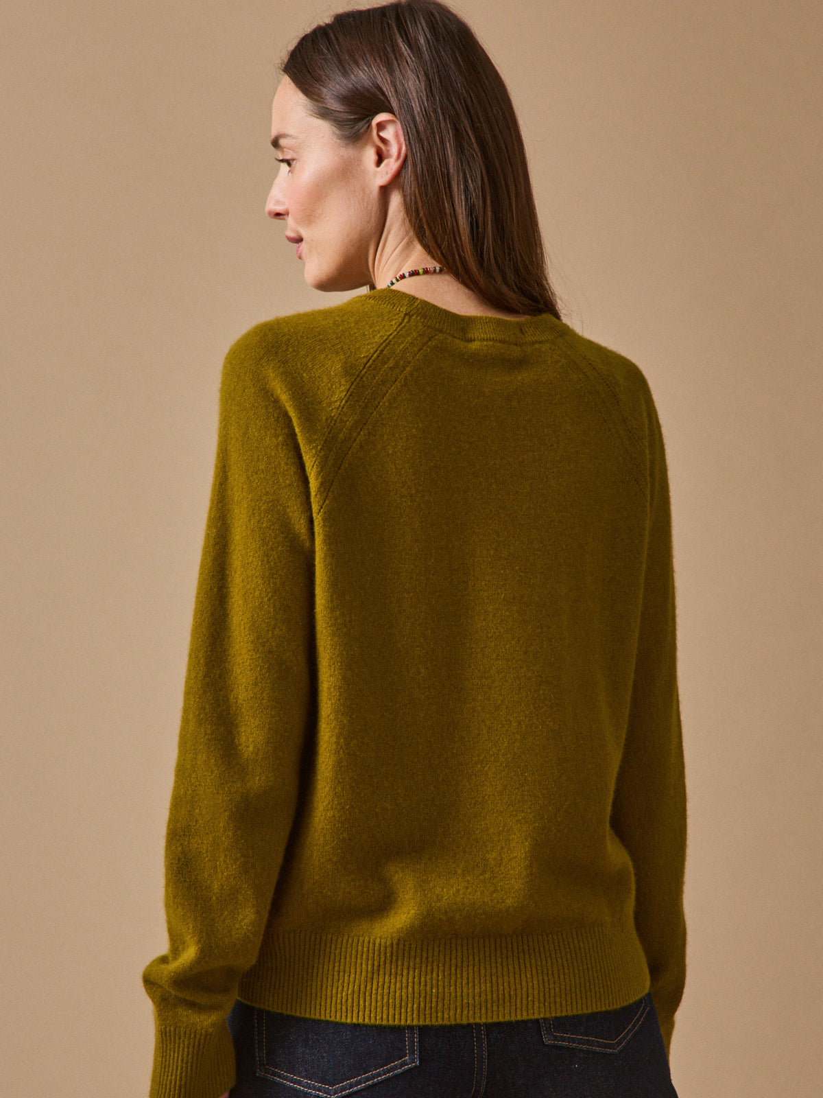 Damenpullover mit rundem Halsausschnitt - Cashemere-Kollektion
