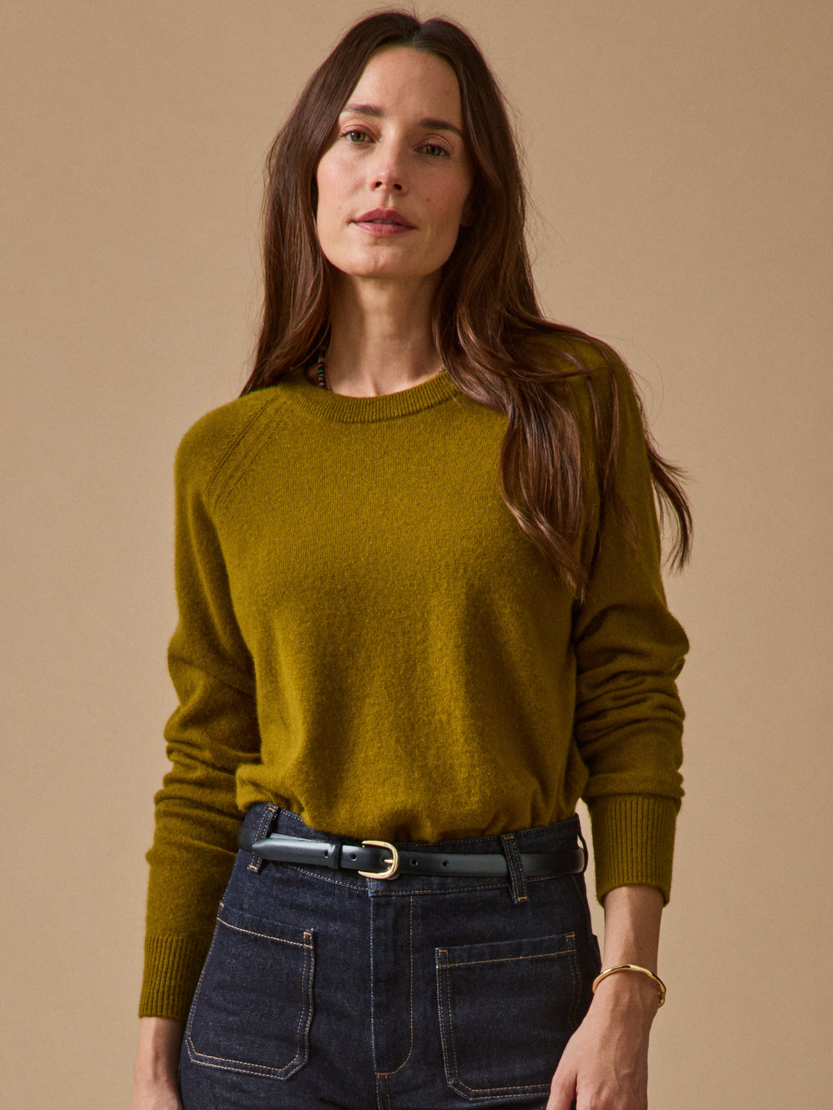 Damenpullover mit rundem Halsausschnitt - Cashemere-Kollektion